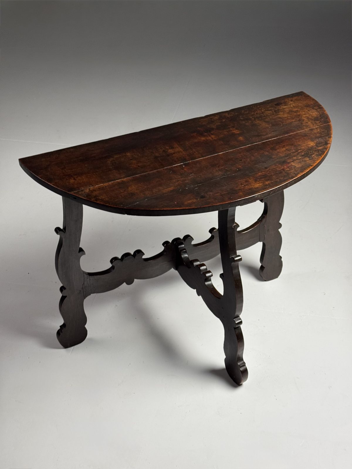 Set Of 2 Italian Demi Lune Tables