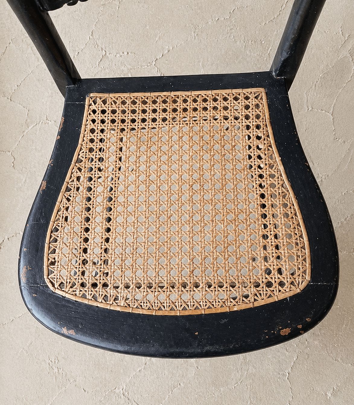 Late 19th Century Ebonised Dining Chair With Cane Seat photo 125.0