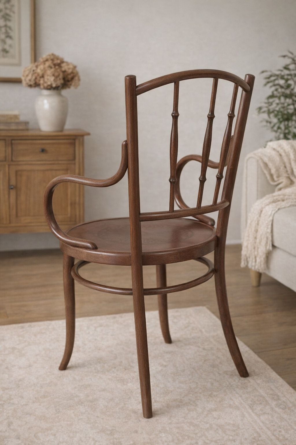 Fischel Bentwood Armchair, C.1910 — Restored Design Classic photo for sale