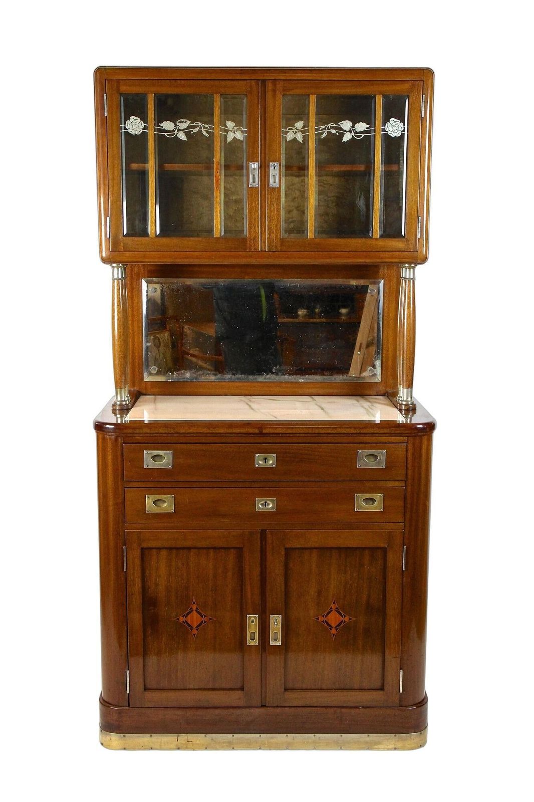 20th Century Art Nouveau Cabinet/ Buffet By H. Bäck,Mahogany, Austria Ca. 1910 photo furniture