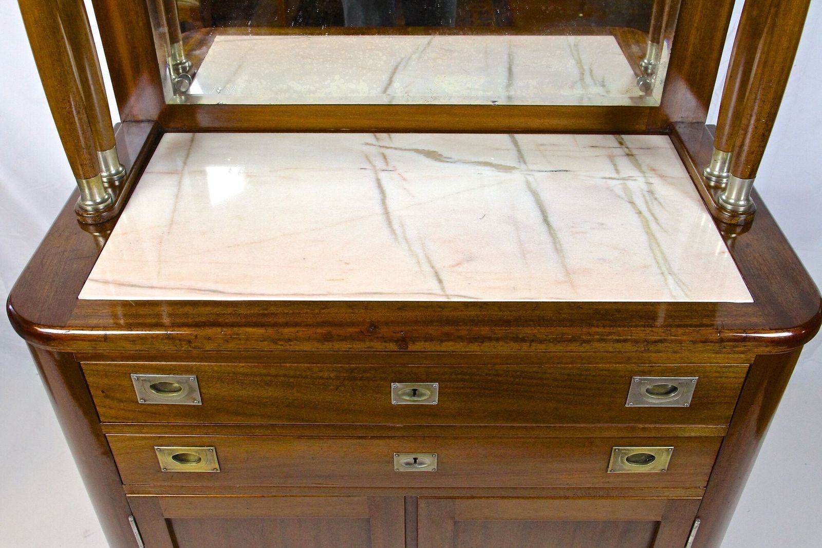 photo furniture 20th Century Art Nouveau Cabinet/ Buffet By H. Bäck,Mahogany, Austria Ca. 1910
