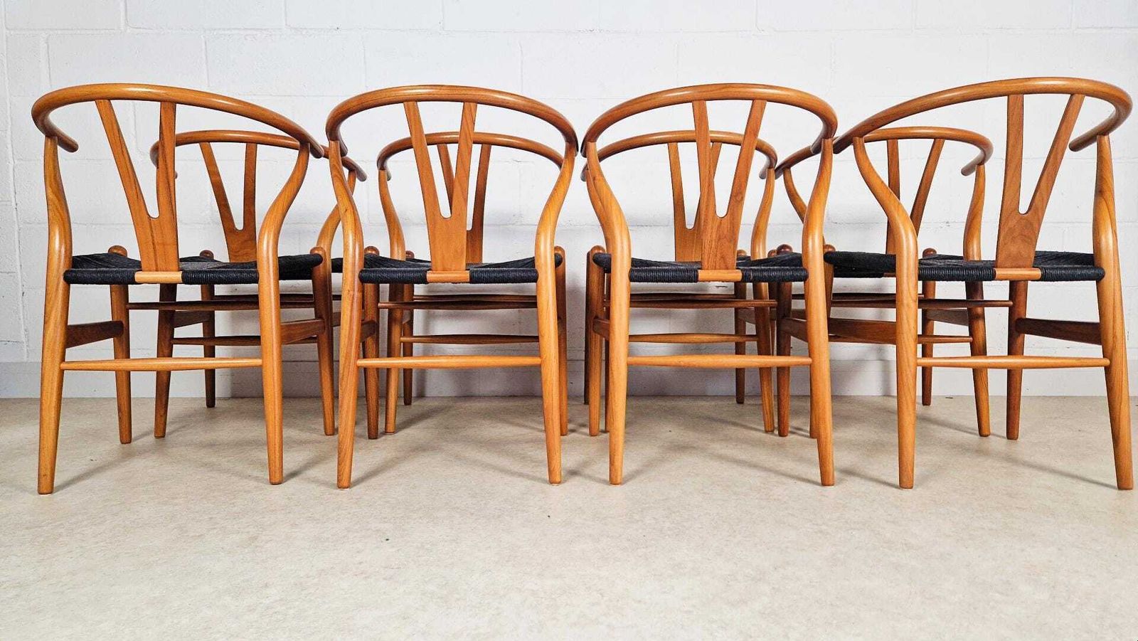 Hans Wegner & Mogens Kold Vintage Danish Mid Century Teak Dining Table Chair Set photo vinterior