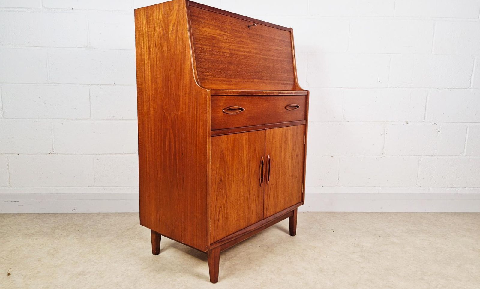Jentique Vintage Mid Century Medium Teak 1960s Danish Design Writing Bureau Sideboard Pg031 photo furniture