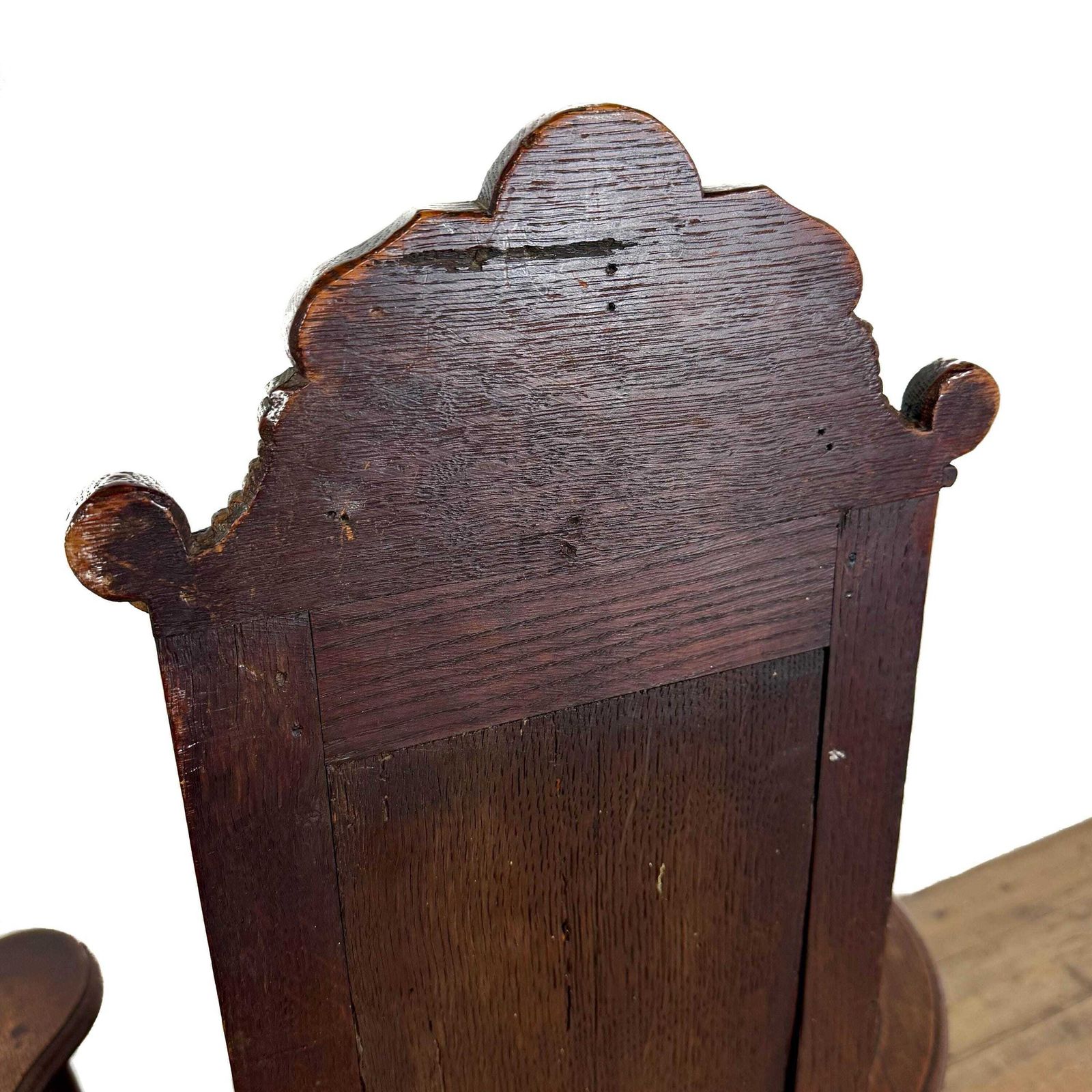 Antique Carved Oak Elbow Chair | Antique Armchairs | Wainscot Chair | Antique Furniture | Hallway Furniture (M 6876) photo for sale