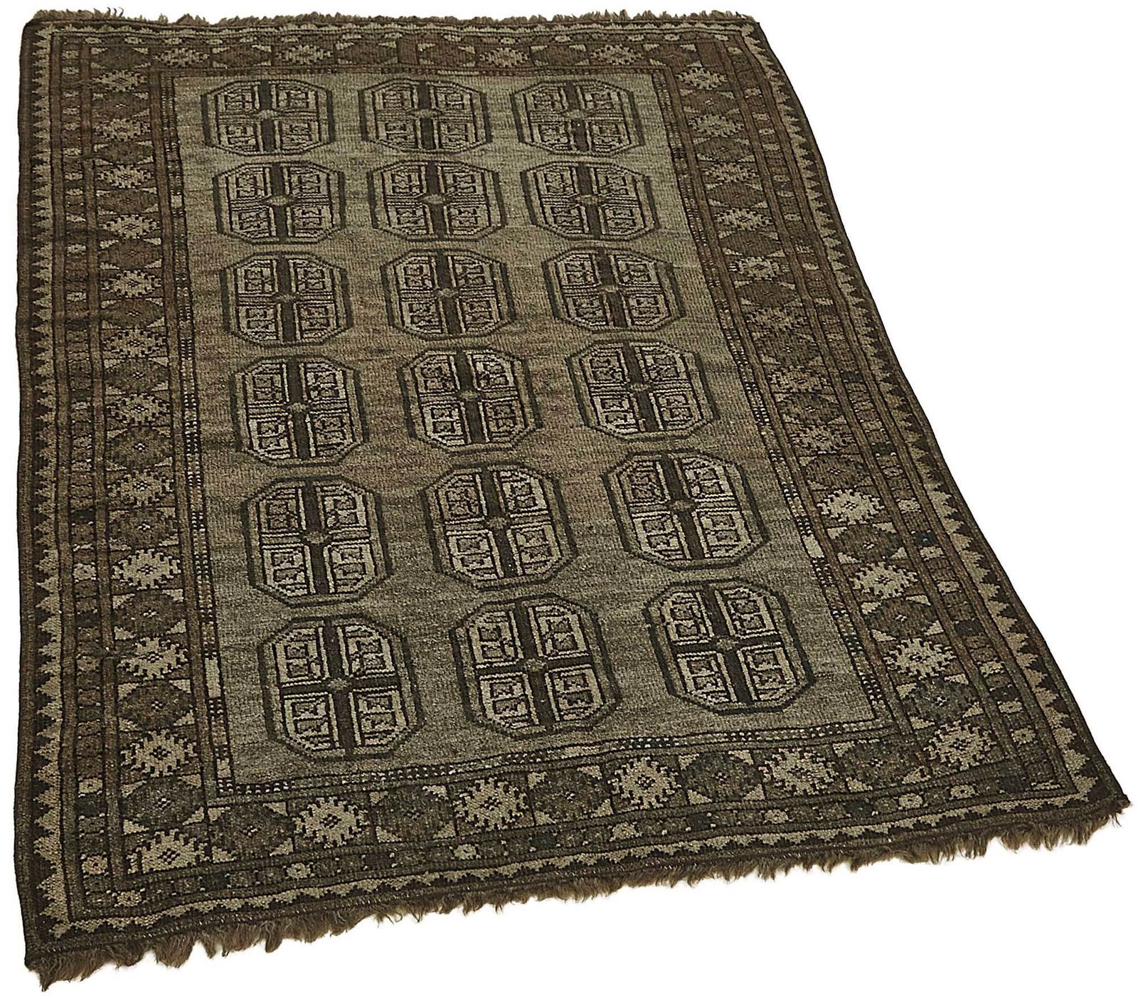 Tapis d'époque afghan Ensari 3x4 beige   50121 photo furniture