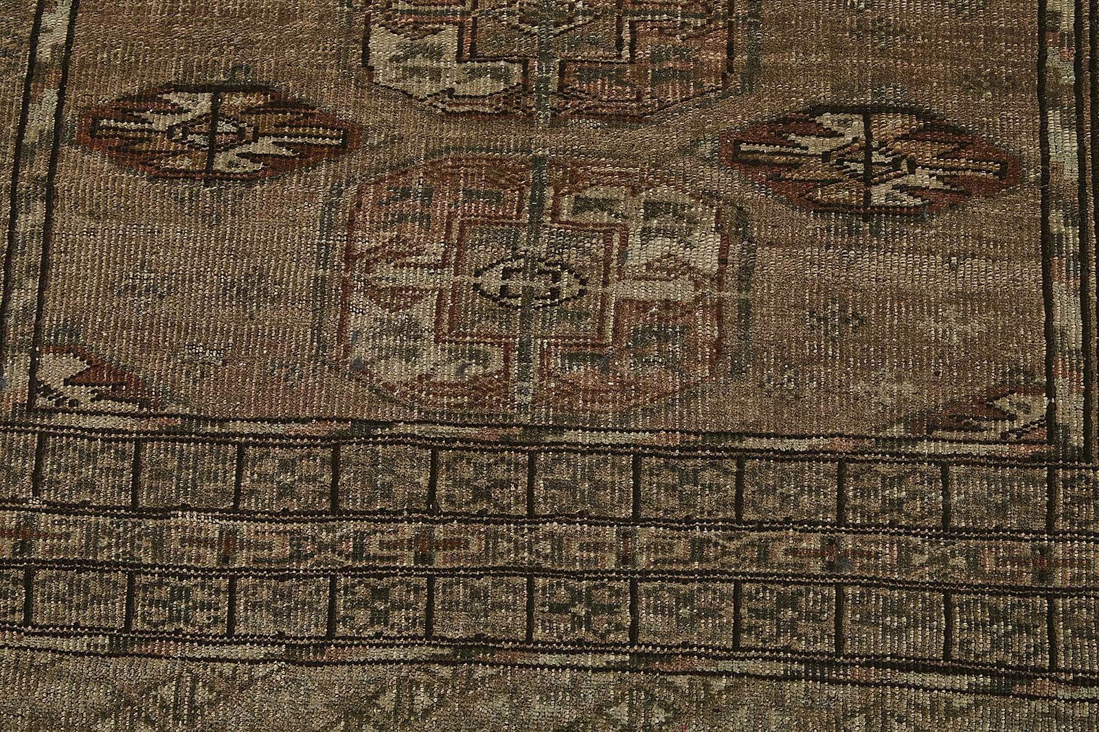 photo for sale 3x4 Beige Antique Ensari Turkmen Rug   50122