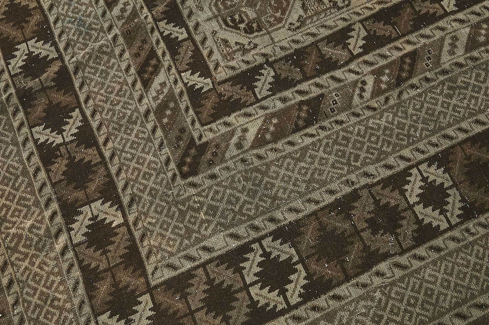 photo furniture Tapis Ensari Turkmen beige d'époque, 10x13   50132