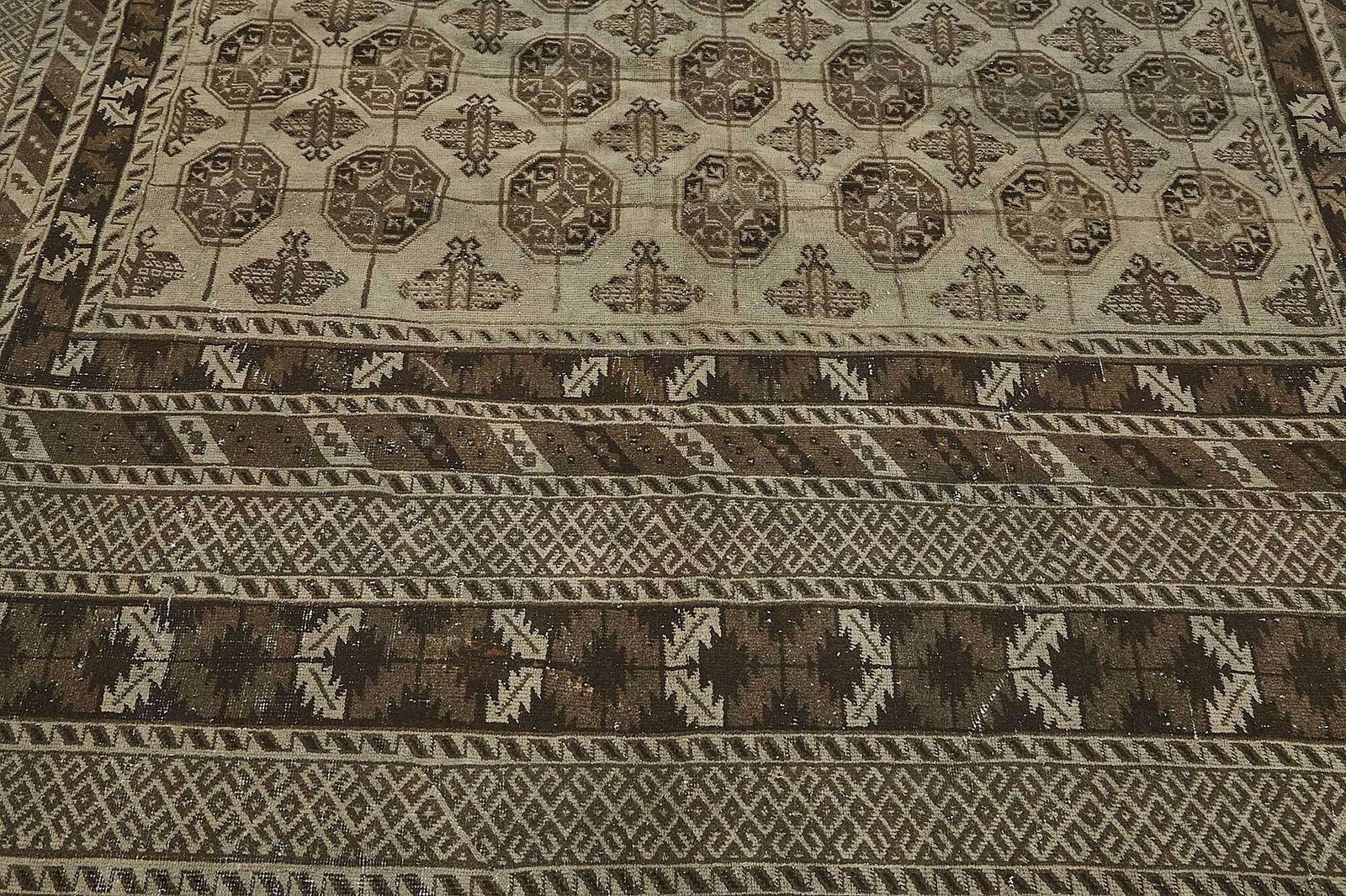 photo for sale Tapis Ensari Turkmen beige d'époque, 10x13   50132