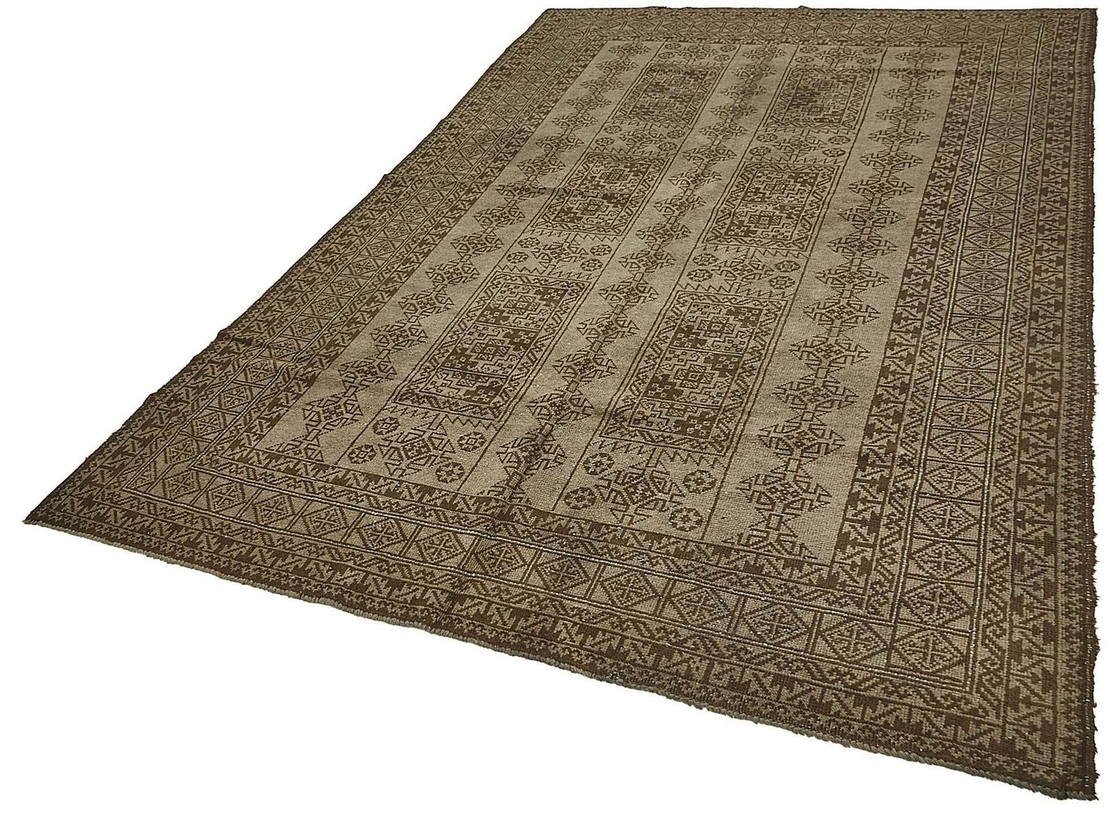 Tapis afghan Kunduz d'époque, beige, 6x10 - 50136 photo for sale