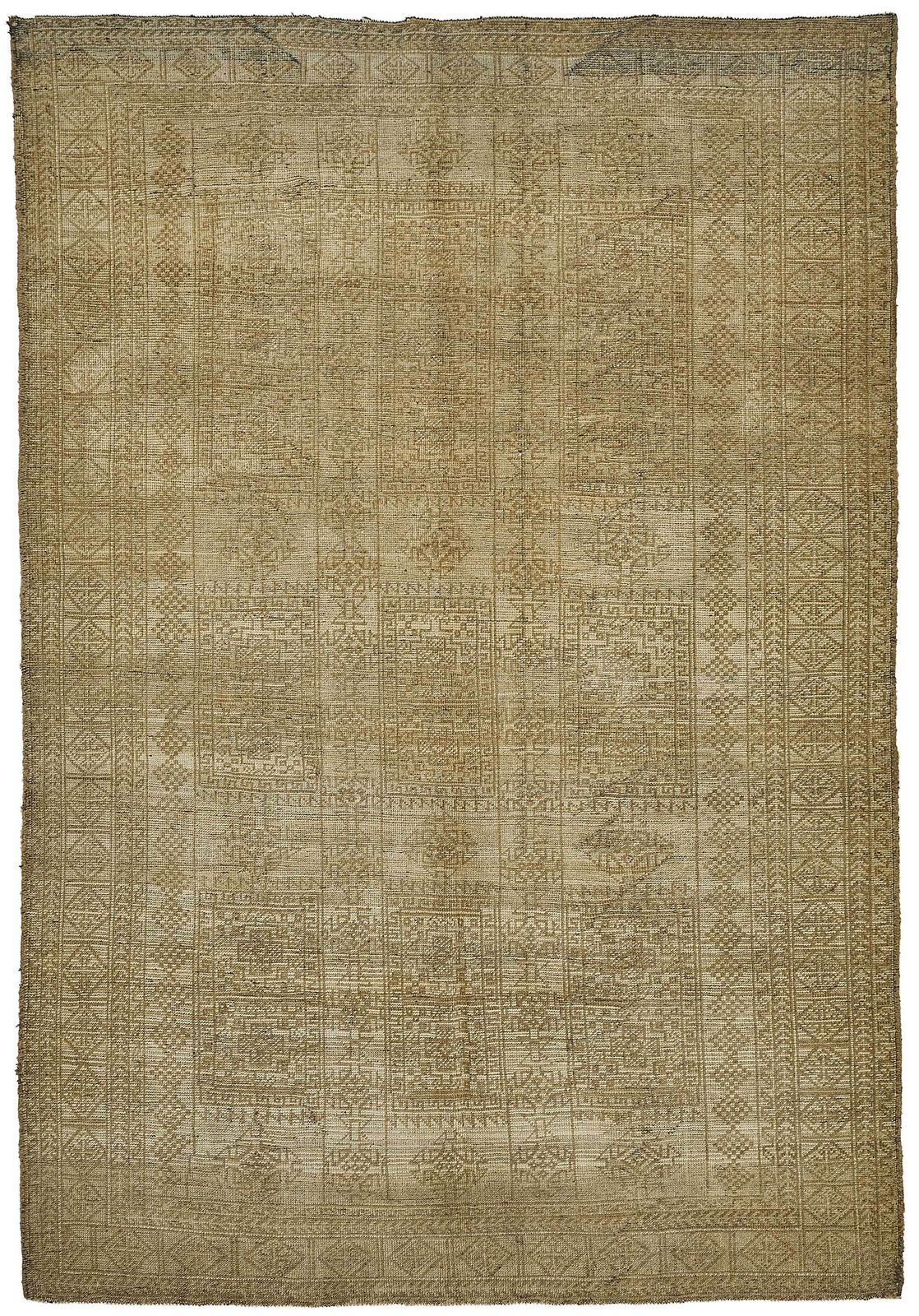 Tapis afghan Kunduz d'époque, beige, 170 x 250 cm - 50138