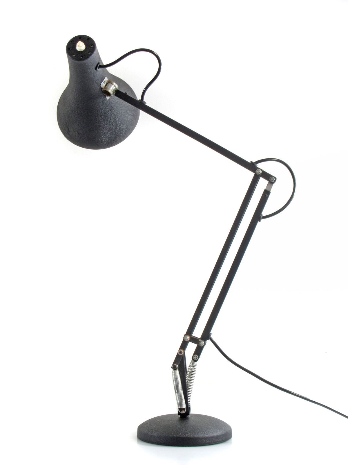 photo for sale Anglepoise Vintage Adjustable Desk Lamp – Black With Rare Textured Finish