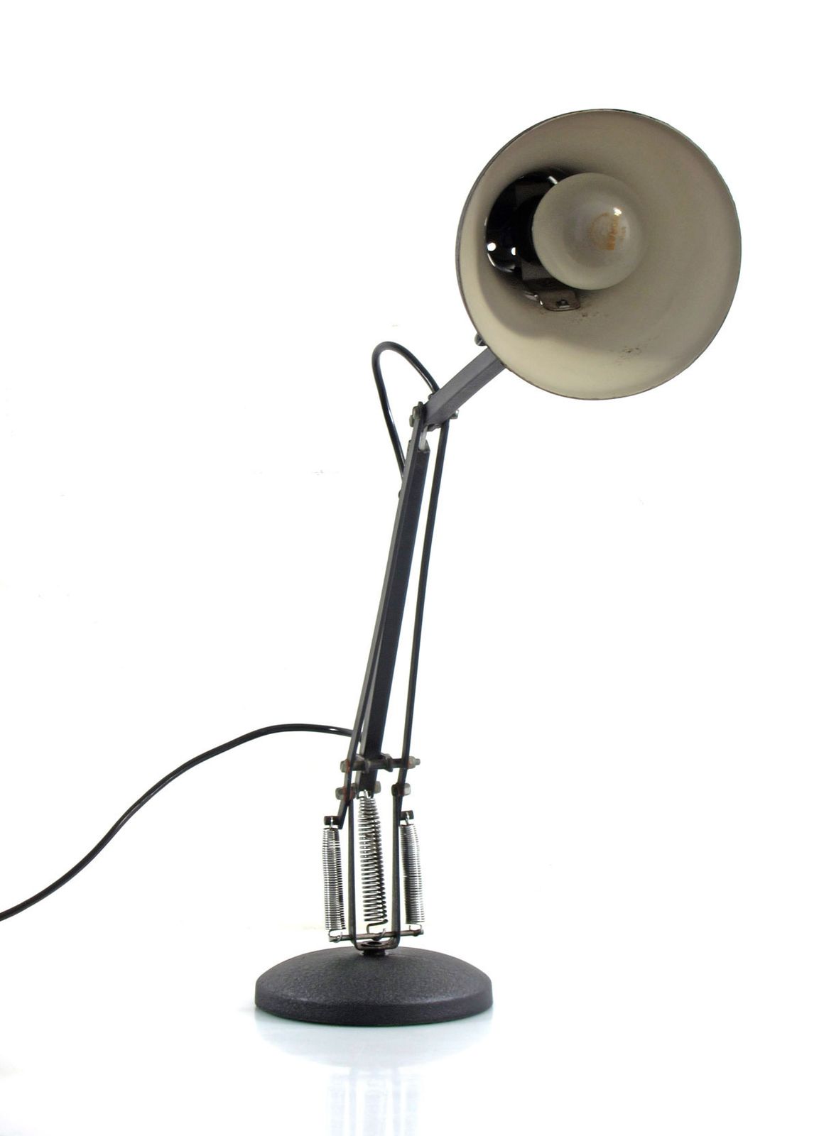 594.0 Anglepoise Vintage Adjustable Desk Lamp – Black With Rare Textured Finish photo