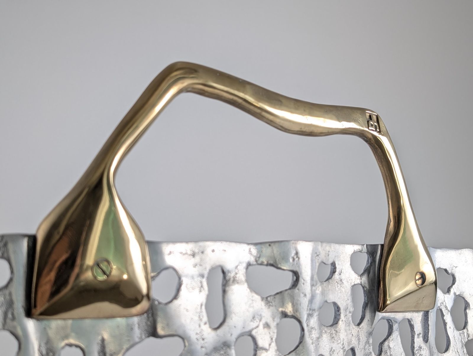 Sculptural Spark Arrestor In Brass And Aluminum By David Marshall, 1980s photo for sale