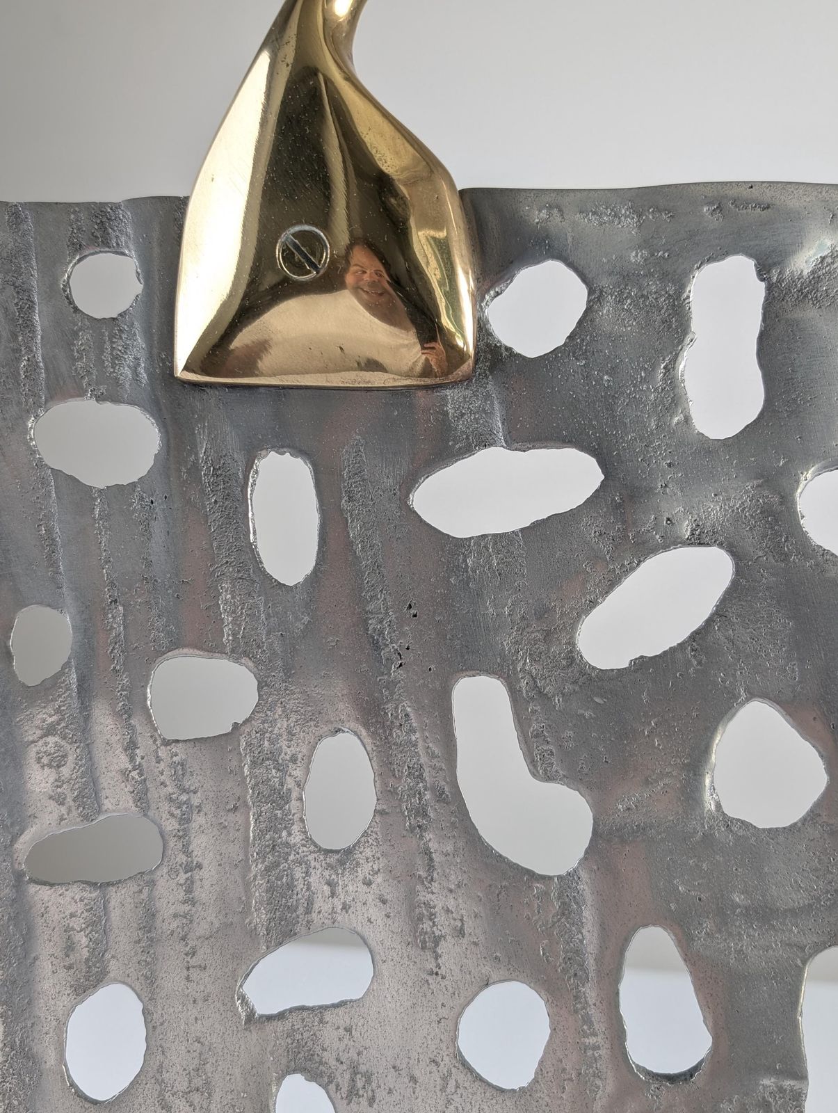 photo furniture Sculptural Spark Arrestor In Brass And Aluminum By David Marshall, 1980s