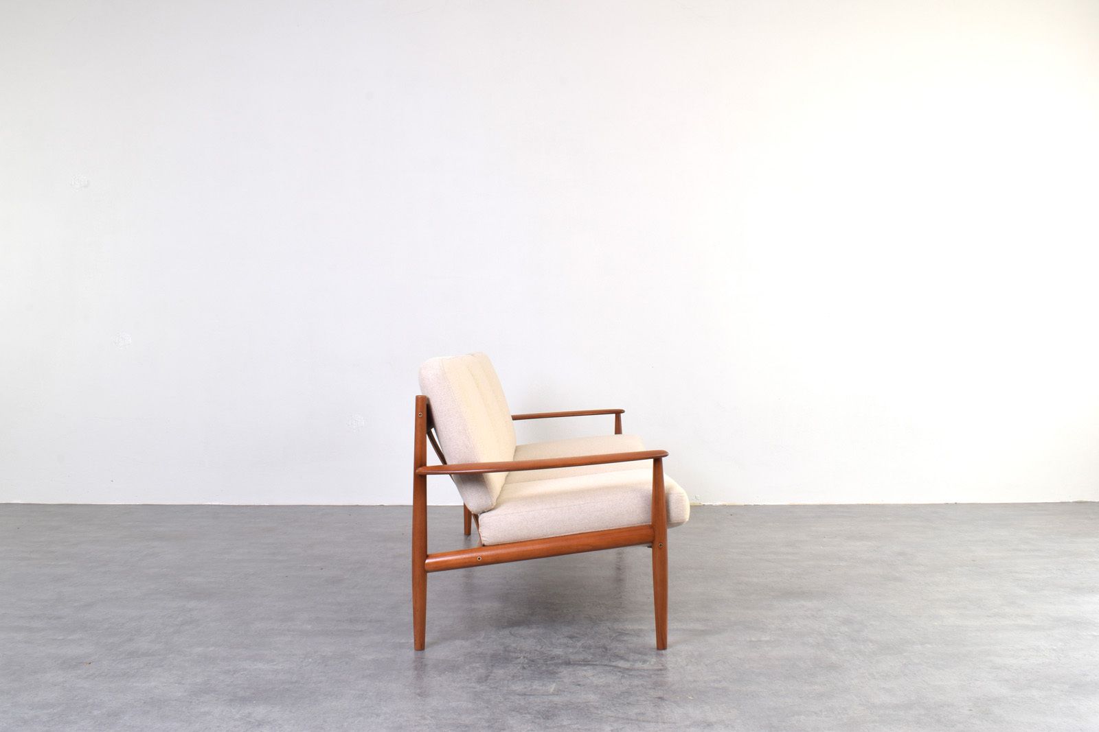 Mid Century Danish Teak & Wool Sofa By Grete Jalk For France & Søn photo Furniture