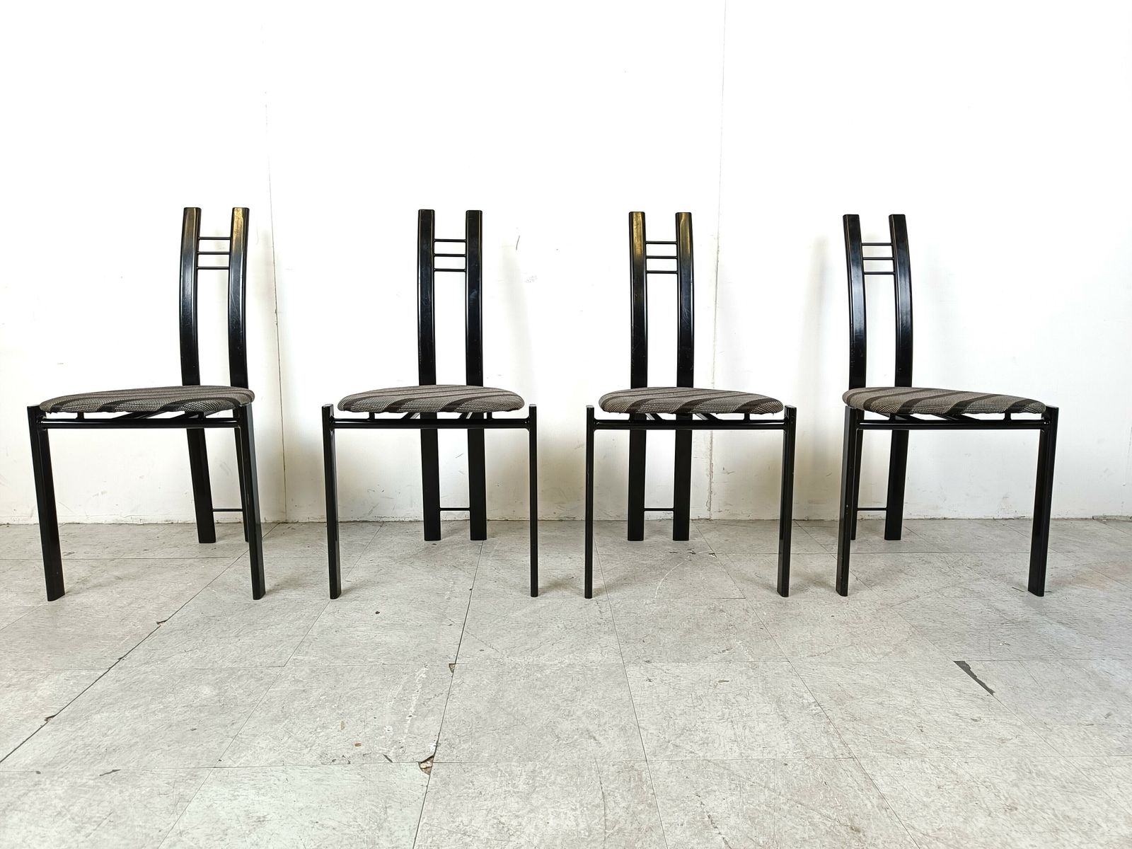 Post Modern Dining Chairs, 1980s Set Of 4