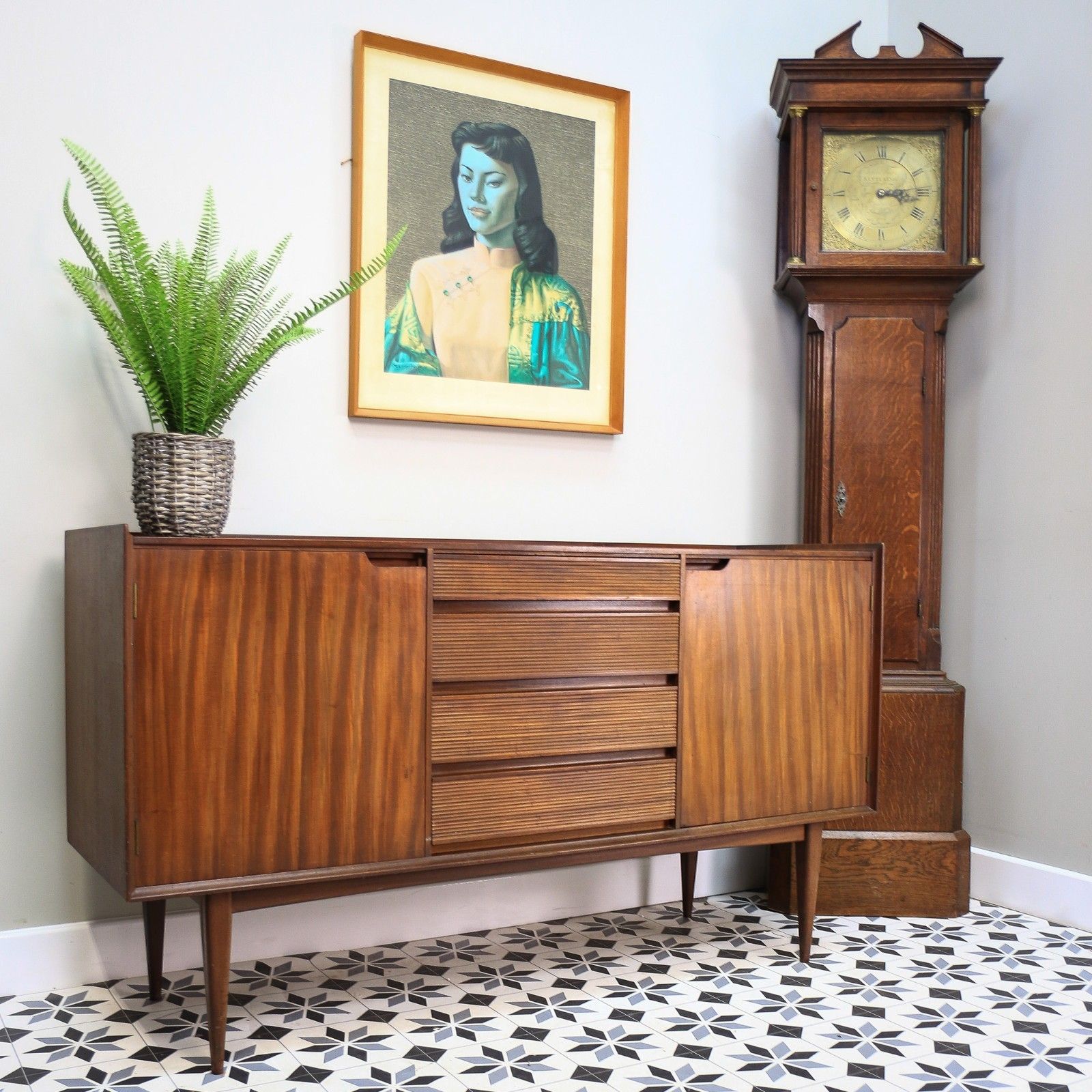Richard Hornby For Fyne Ladye Afromosia Teak Sideboard Retro Mid Century photo Furniture