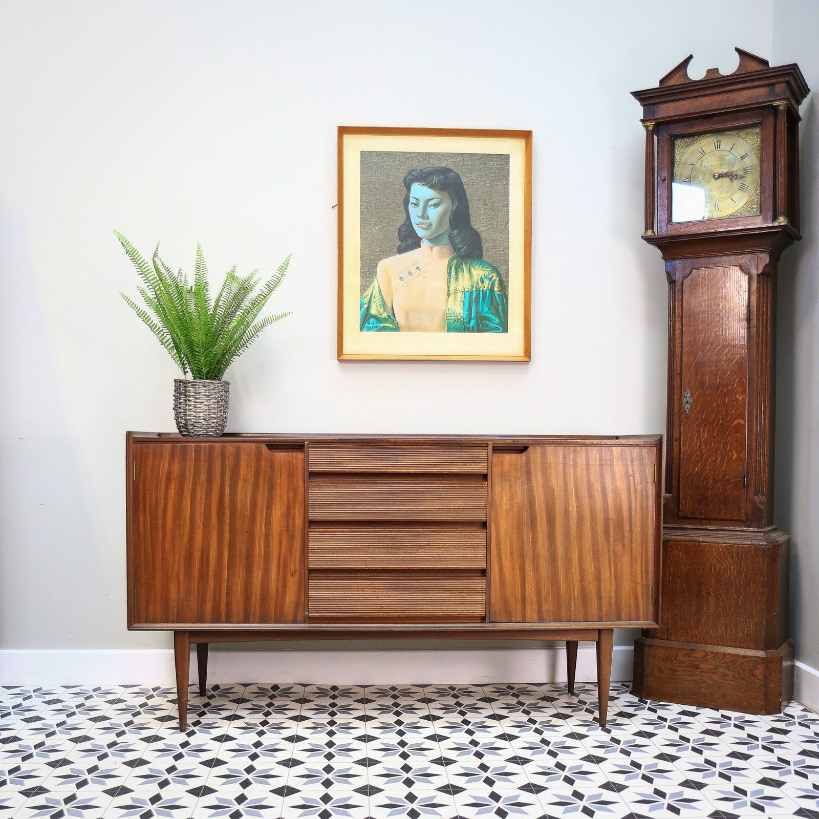 Richard Hornby For Fyne Ladye Afromosia Teak Sideboard Retro Mid Century photo vinterior