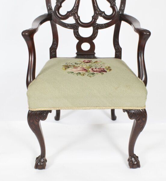 photo vintage 11ft Regency Triple Pillar Dining Table Circa 1820 Set