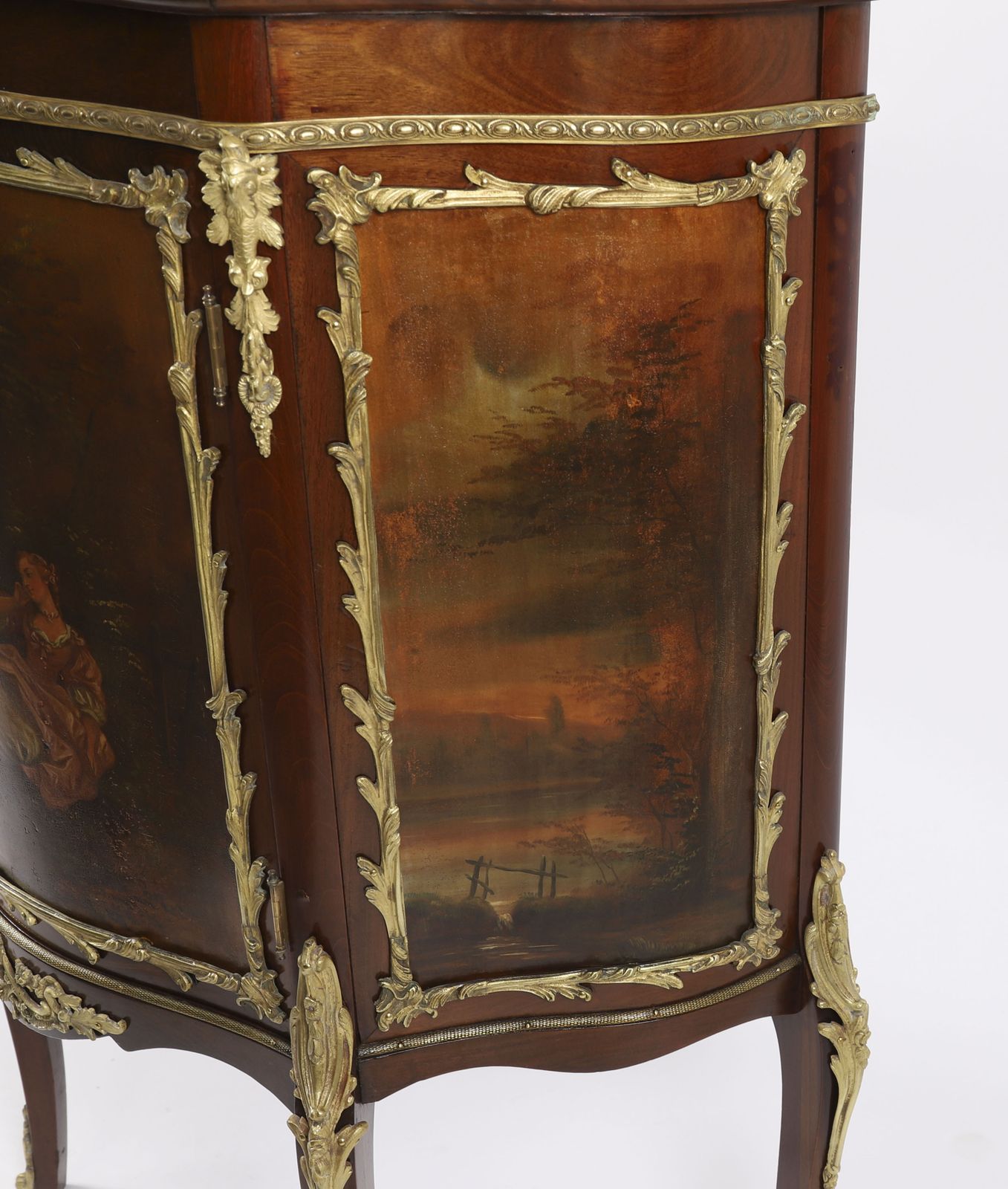 Antique French Vernis Martin Vitrine Display Cabinet C1880 19th C photo 3750.0