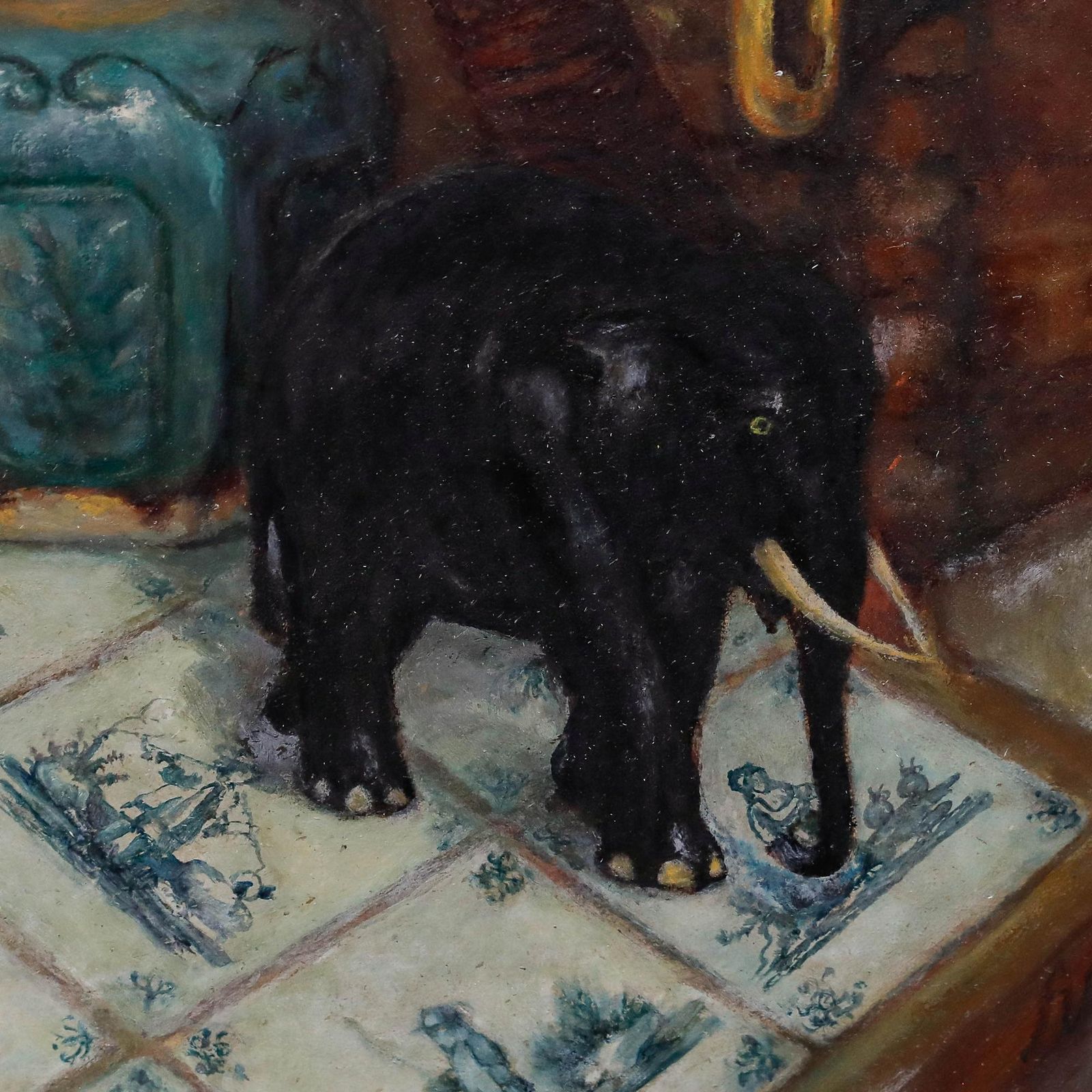 Albert Hendrik Van Eynsbergen (1903 1986) Oil, Ethnographic Still Life photo Art