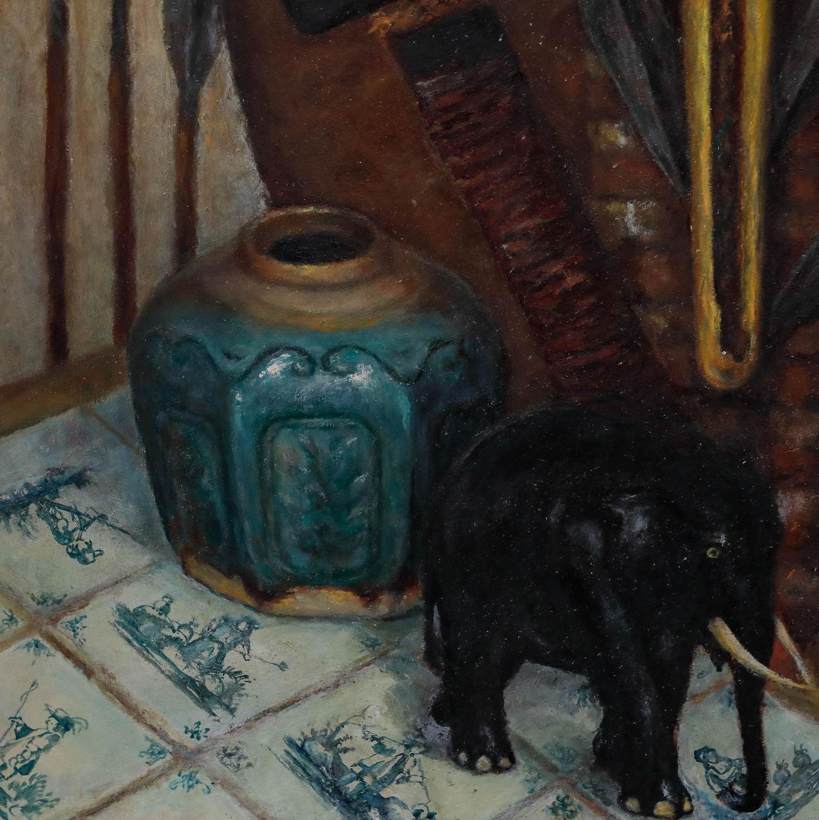 Albert Hendrik Van Eynsbergen (1903 1986) Oil, Ethnographic Still Life photo 550.0
