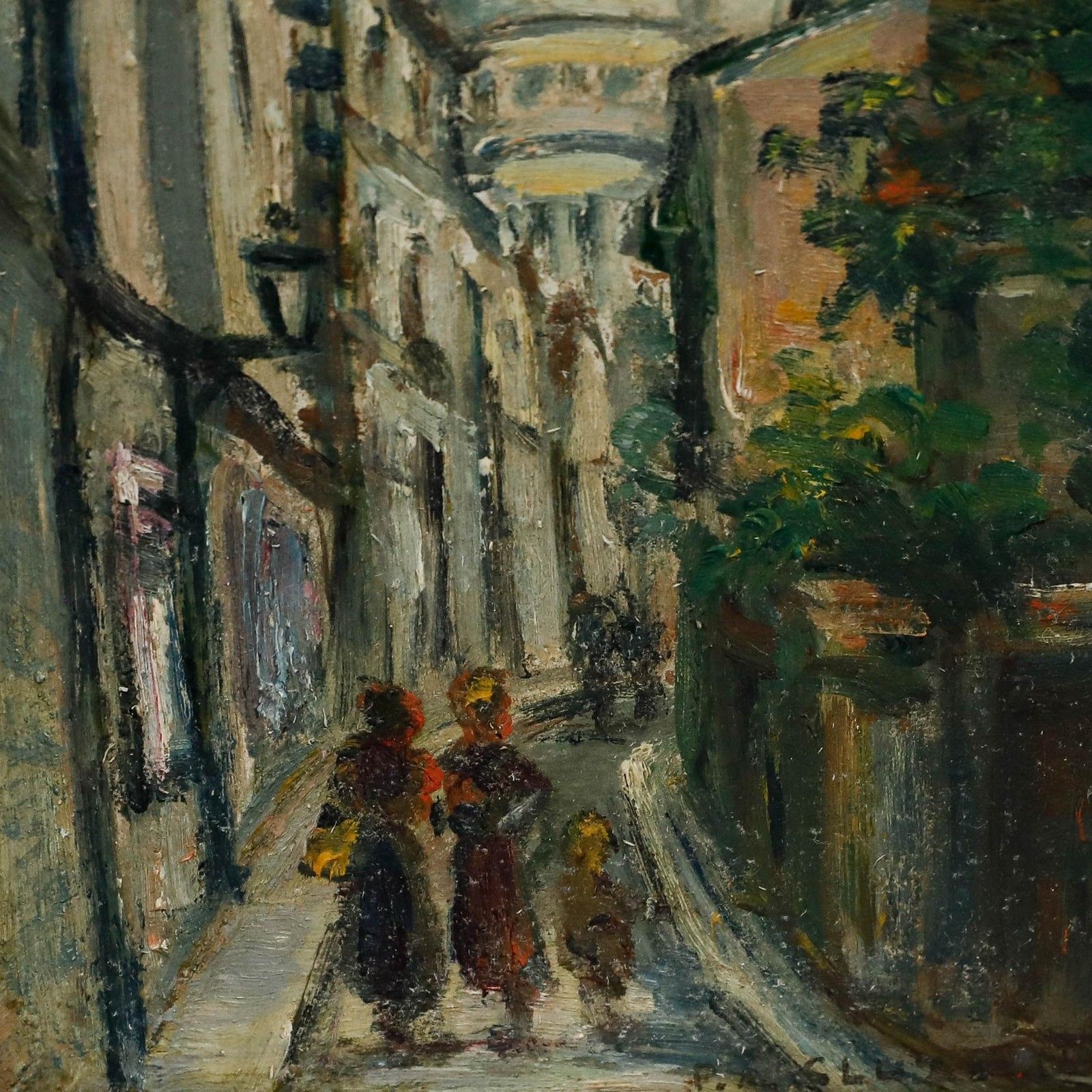 Pierre Antoine Cluzeau (1884 1963) Early 20th Century Oil, View Of Montmartre photo Art