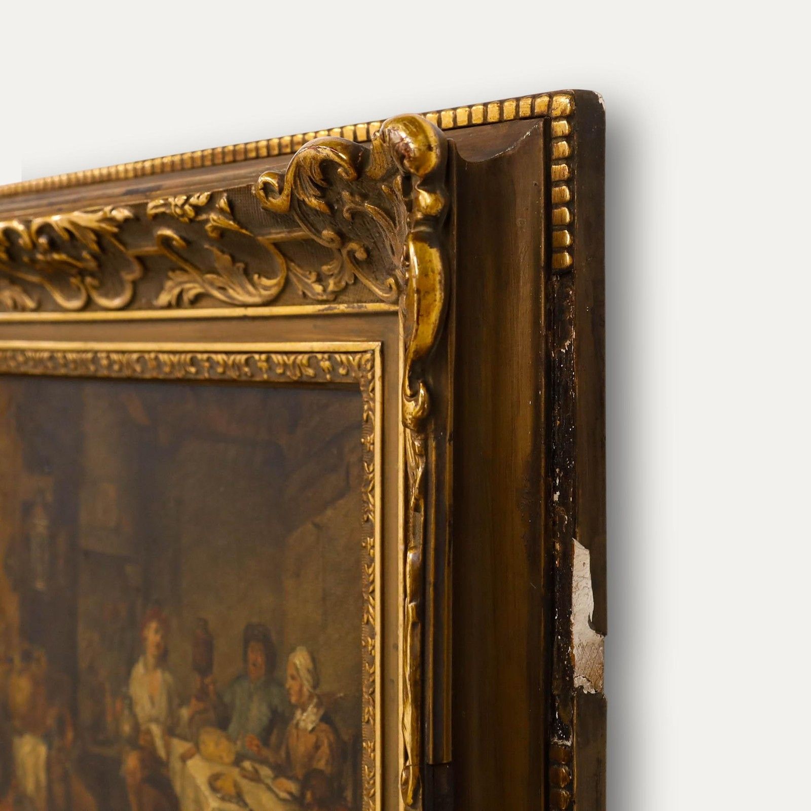 After Willem Van Herp (1614 1677) Framed 19th Century Oil, Le Petit Chaudron photo vinterior