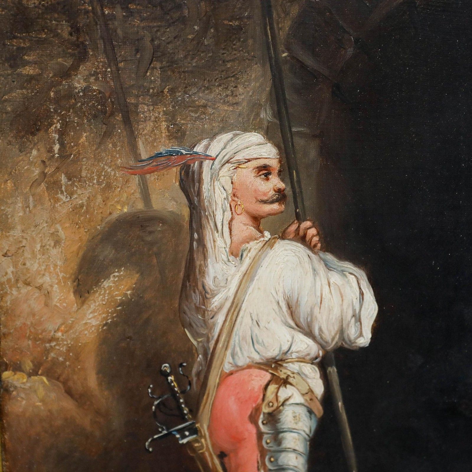 Regnier After Alexandre Gabriel Decamps (1803 1860) 1879 Oil, The Palace Guard photo 395.0