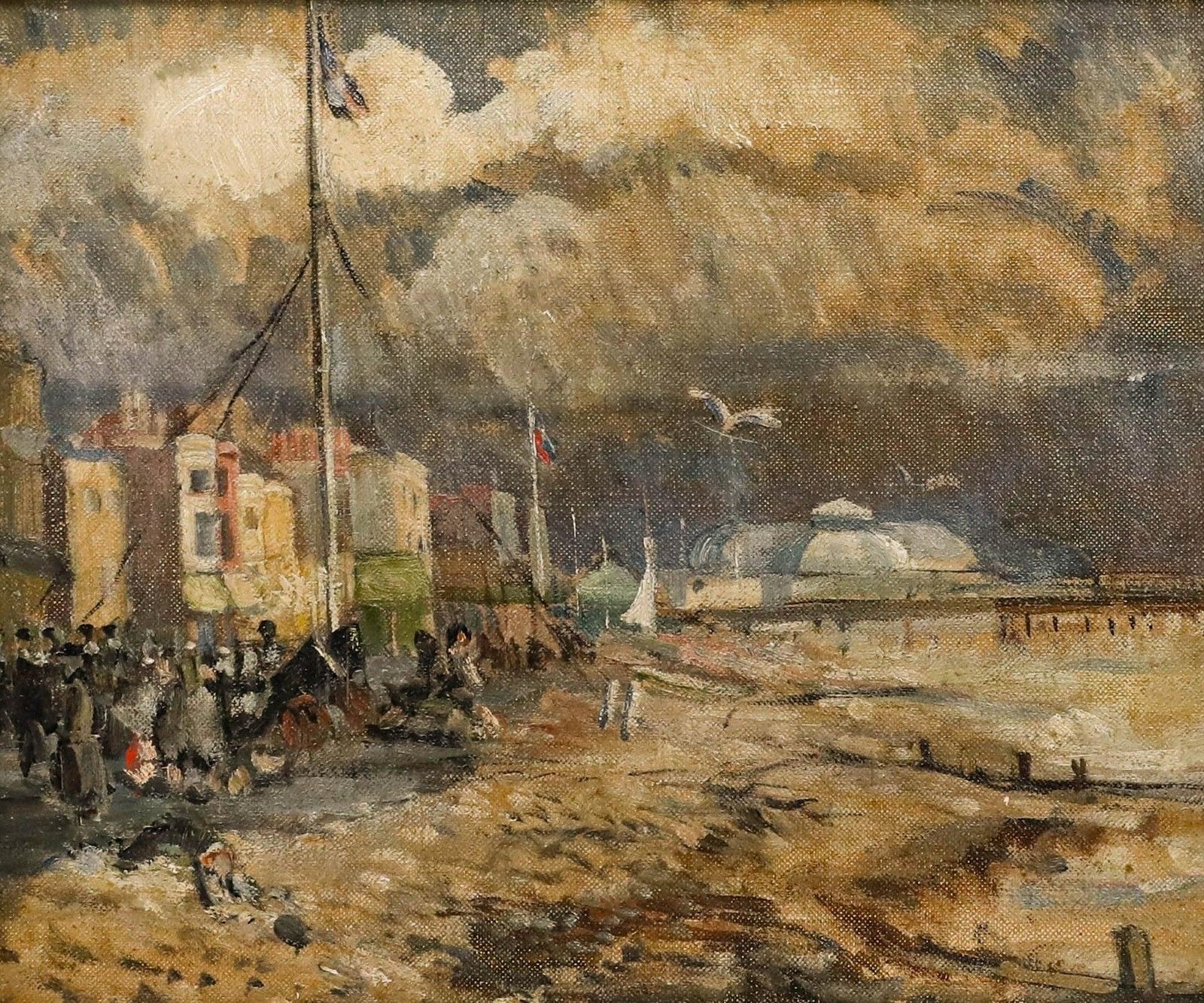 Early 20th Century Oil The Promenade photo furniture