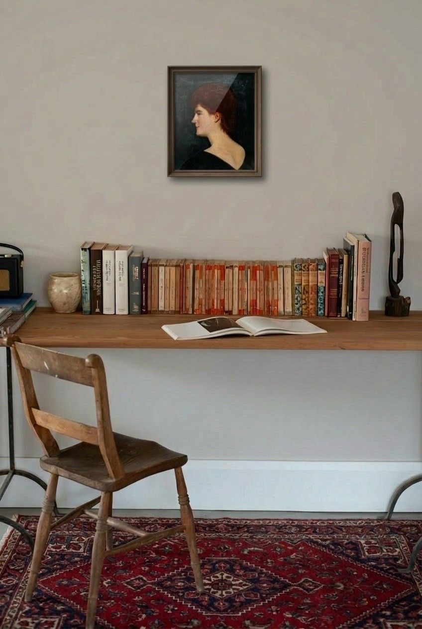 Late 19th Century Oil Portrait Of A Lady photo for sale