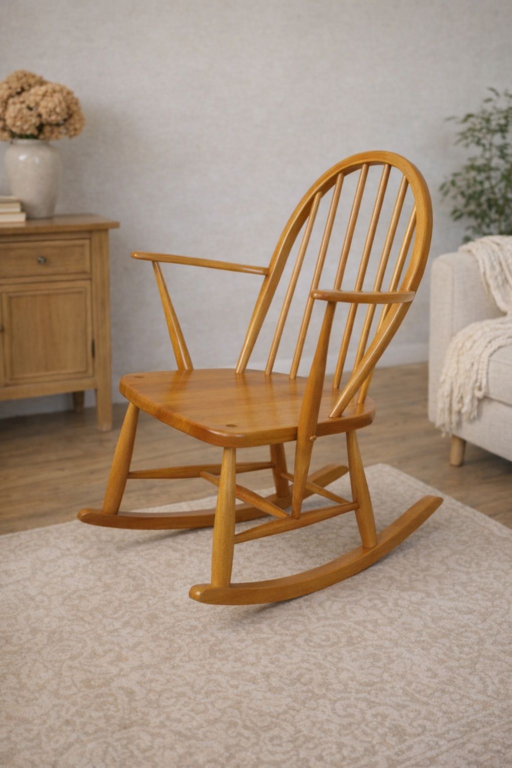 Rare Early Ercol F182 Rocking Chair – Fully Restored & Authentic photo furniture