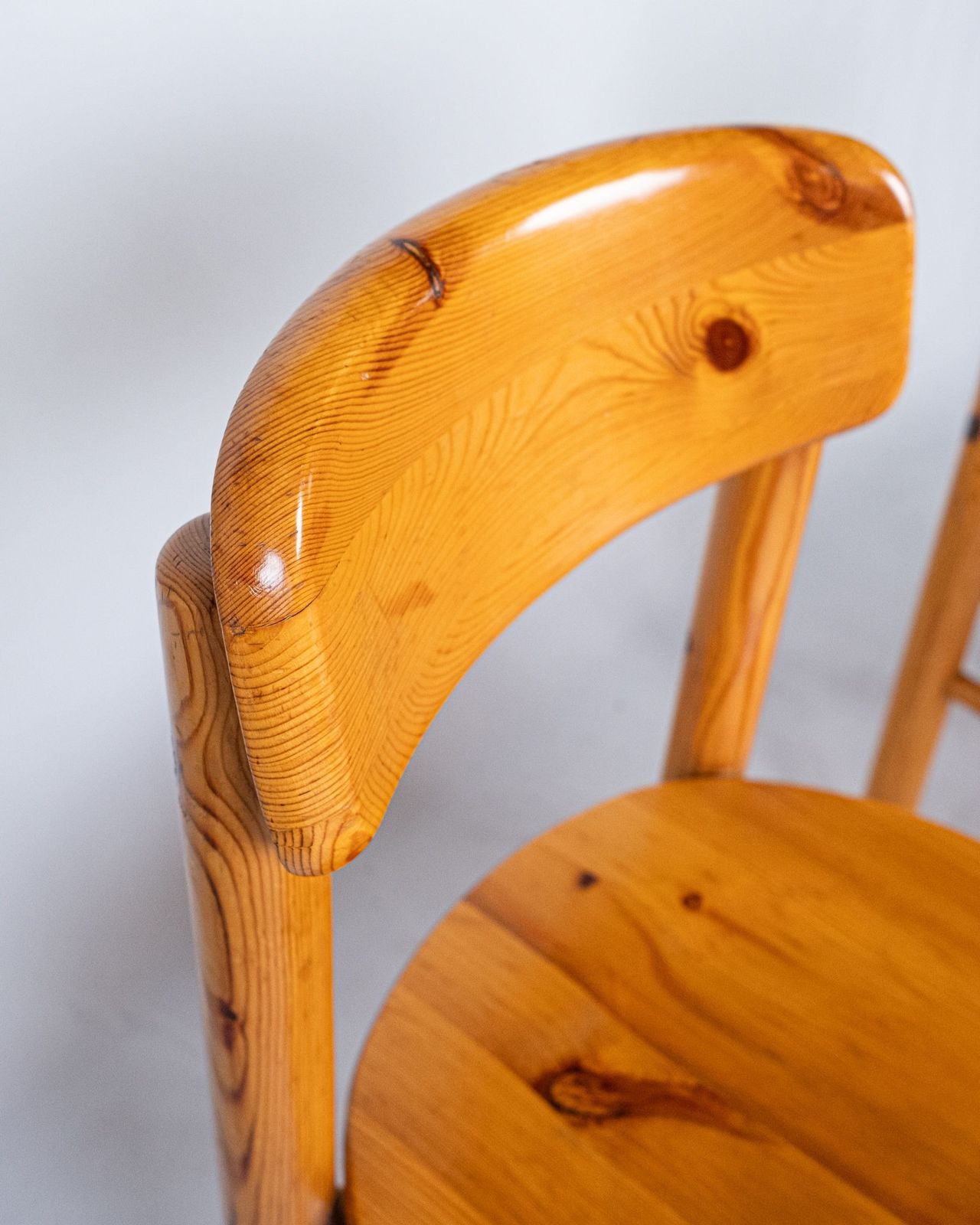 1400.0 Set Of 4 Pine Chairs By Rainer Daumiller, Denmark, 1970s photo
