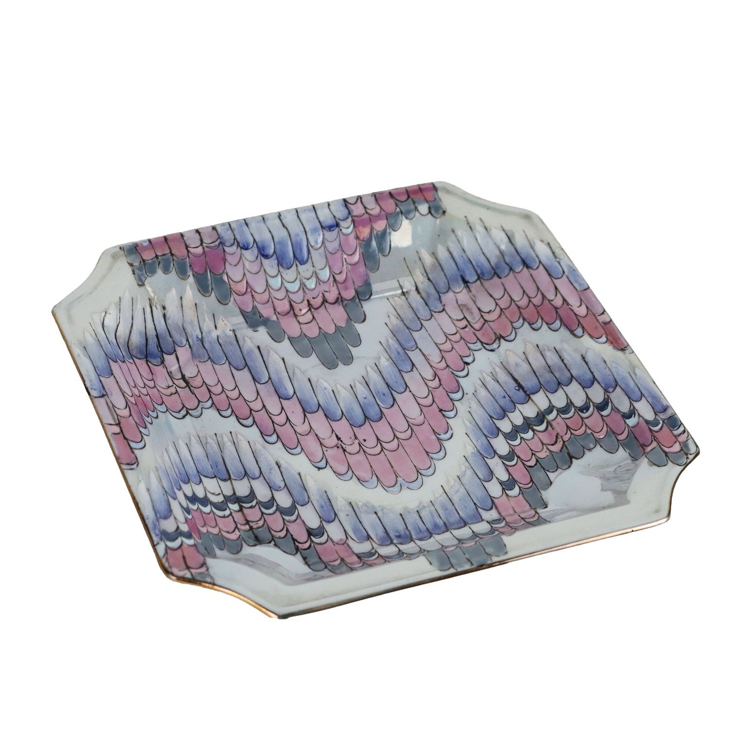 Vintage Plate From The 1990s Decorated Ceramic Objects