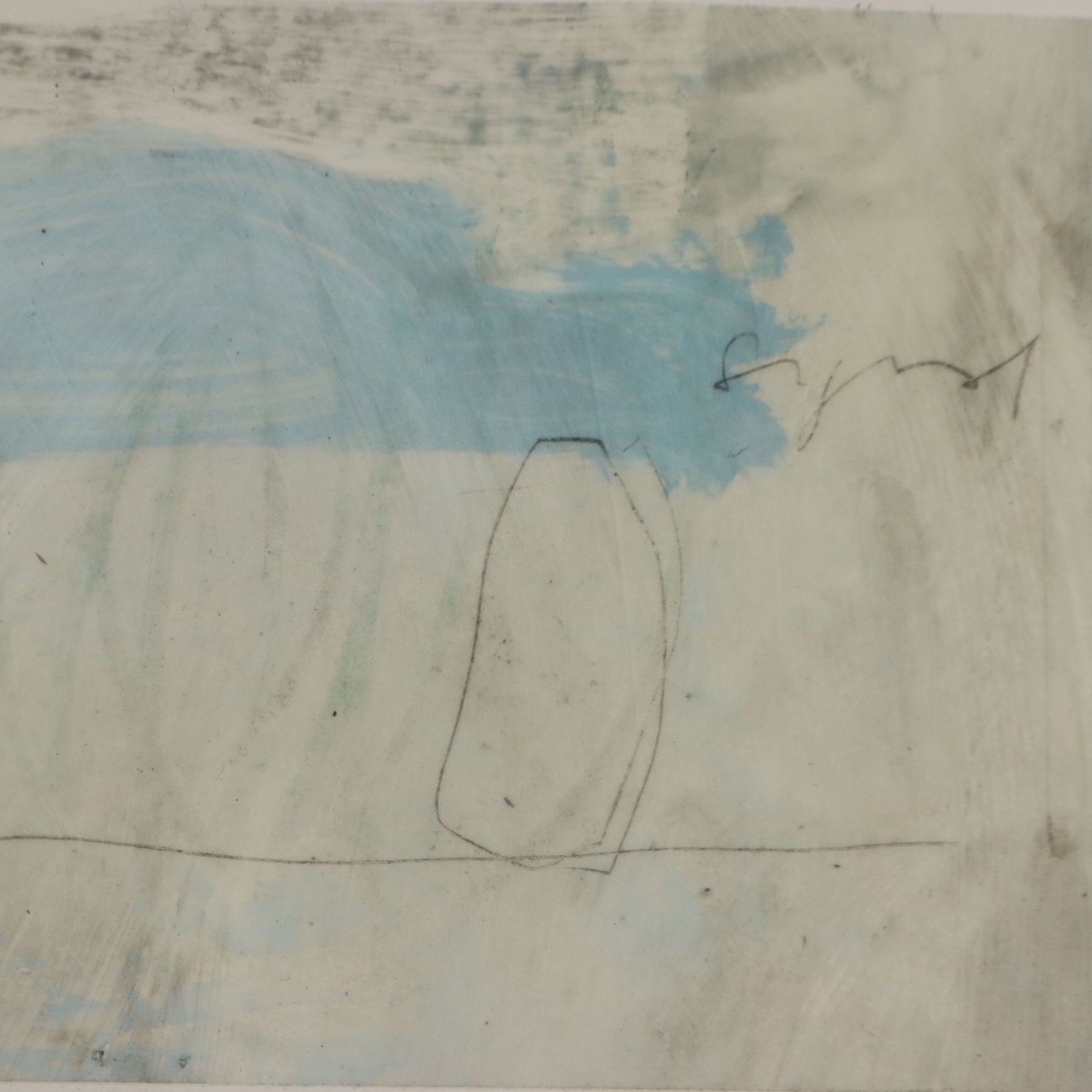 Contemporary Painting Signed Luca Caccioni Mixed Technique 1991 photo Art