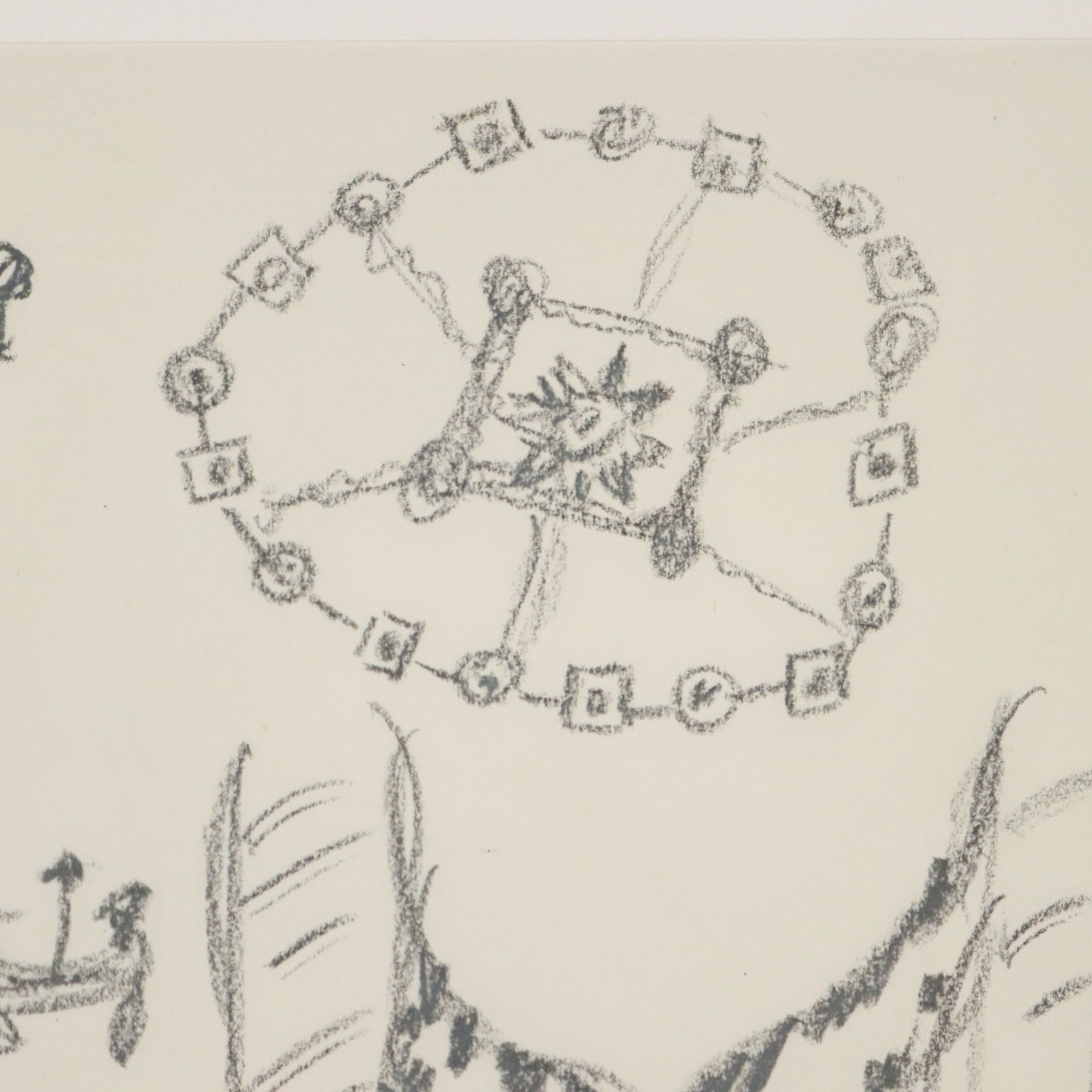 Dessin contemporain par Remo Brindisi, esquisse pour l'Aida 1974 photo 300.0