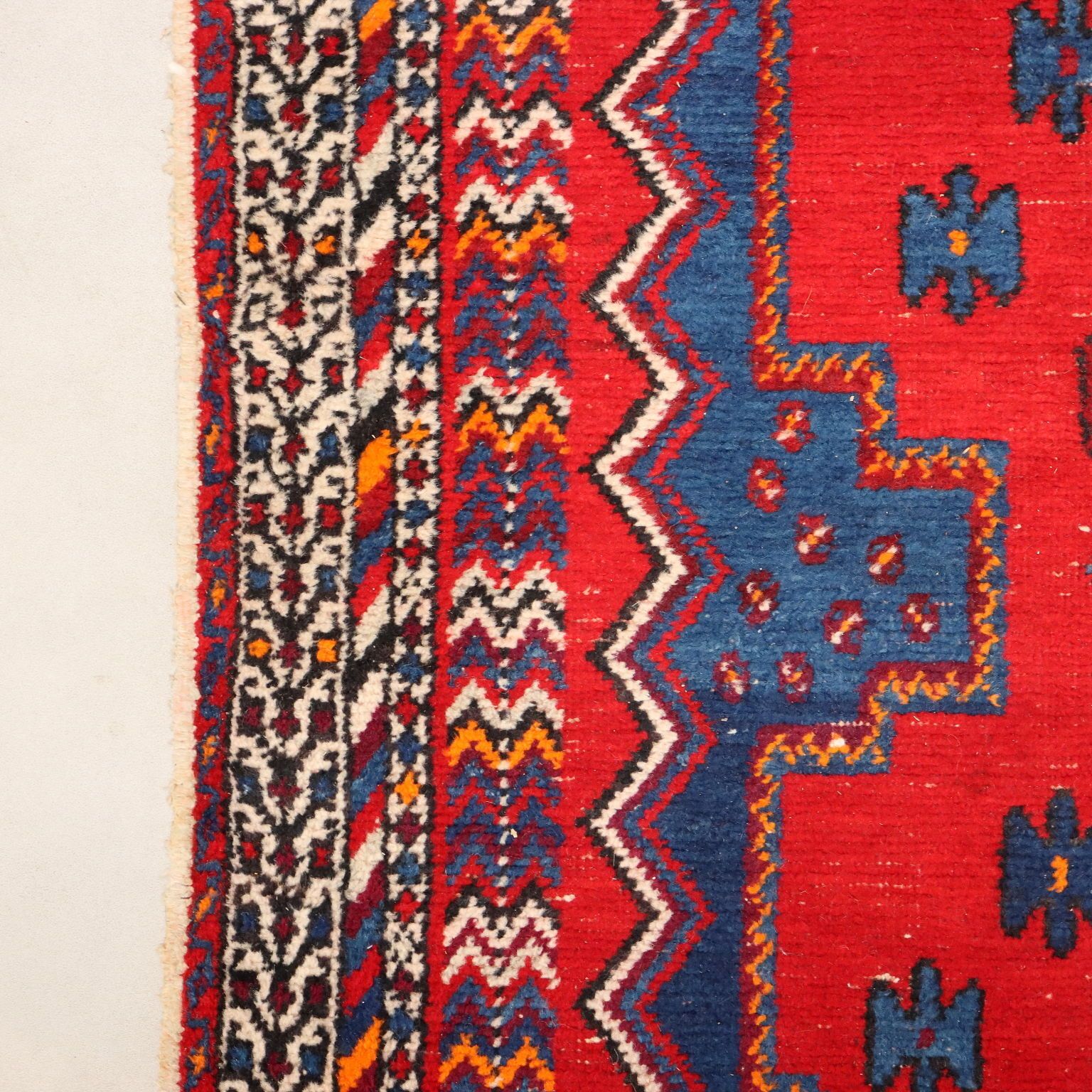 Antique Asian Carpet Cotton Wool Heavy Knot 83 X 64 In photo buy