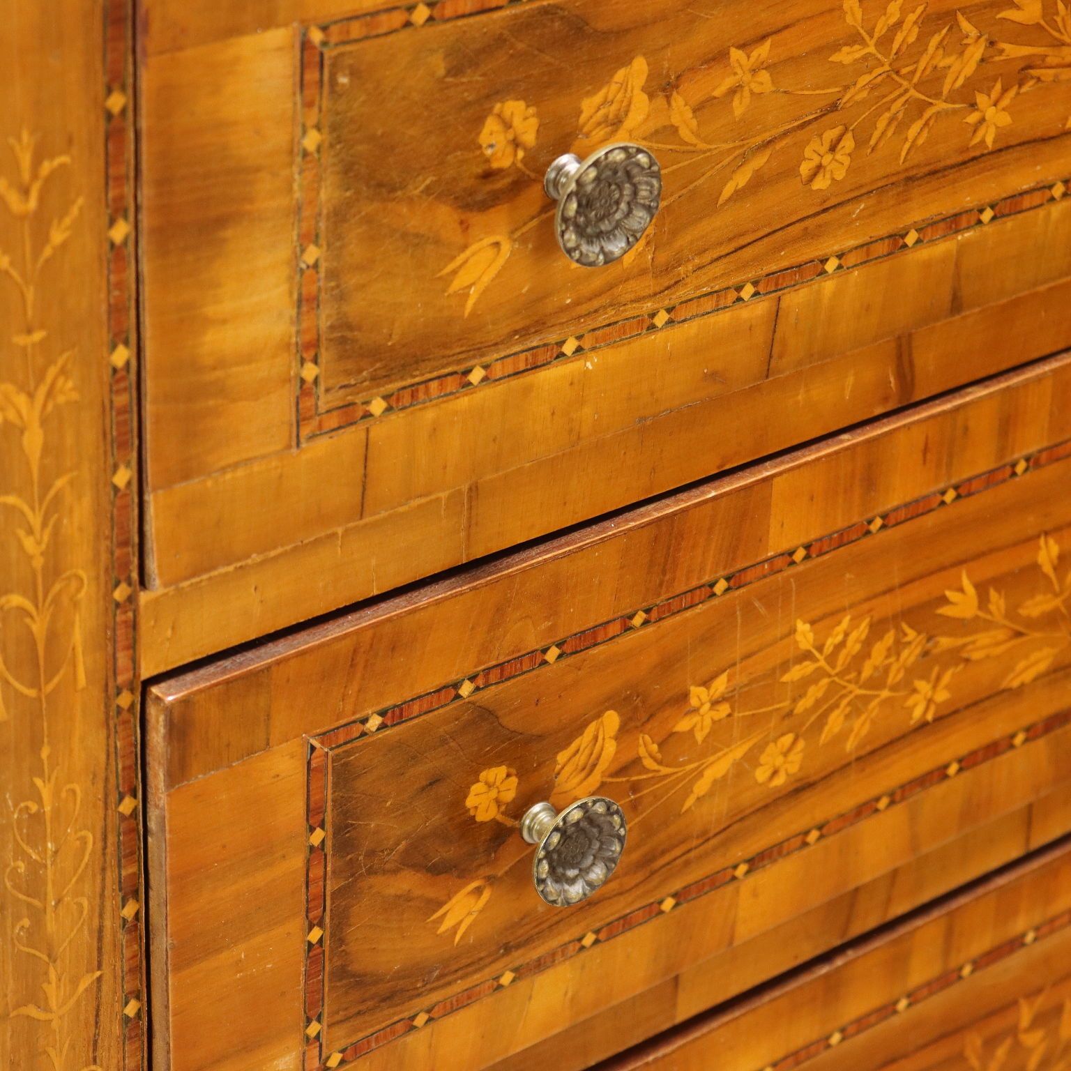photo for sale Antique Empire Style Walnut Veneer Secretary – Italy, 20th Century