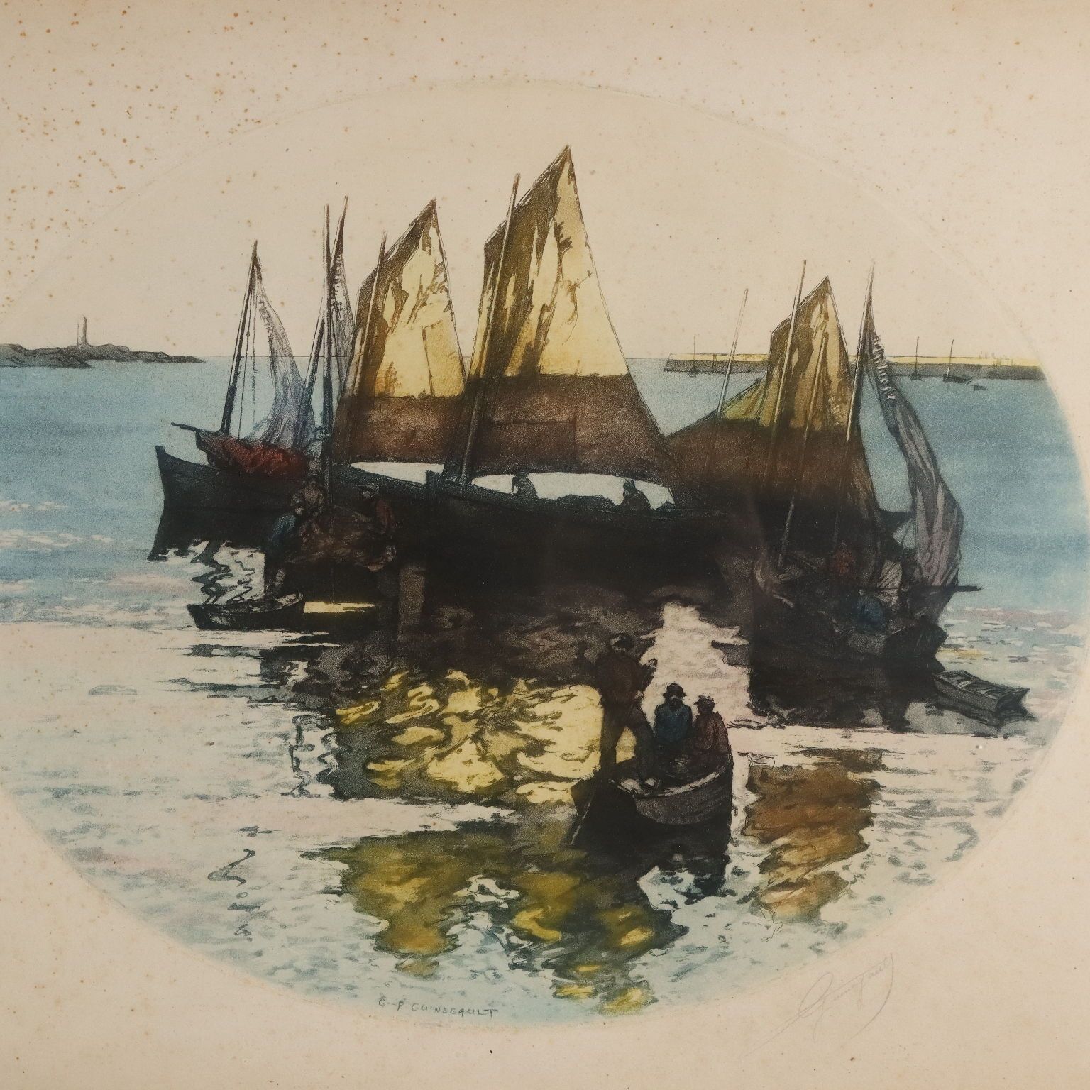 Lithographies modernes signées Georges Pierre Guinegault, XXe siècle photo Art