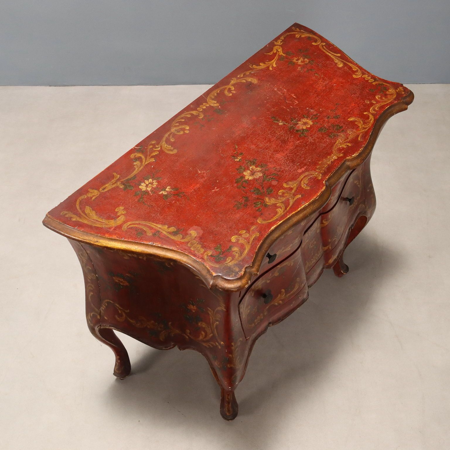 Chest Of Drawers Venetian Baroque Style Italy XIX Century photo vintage