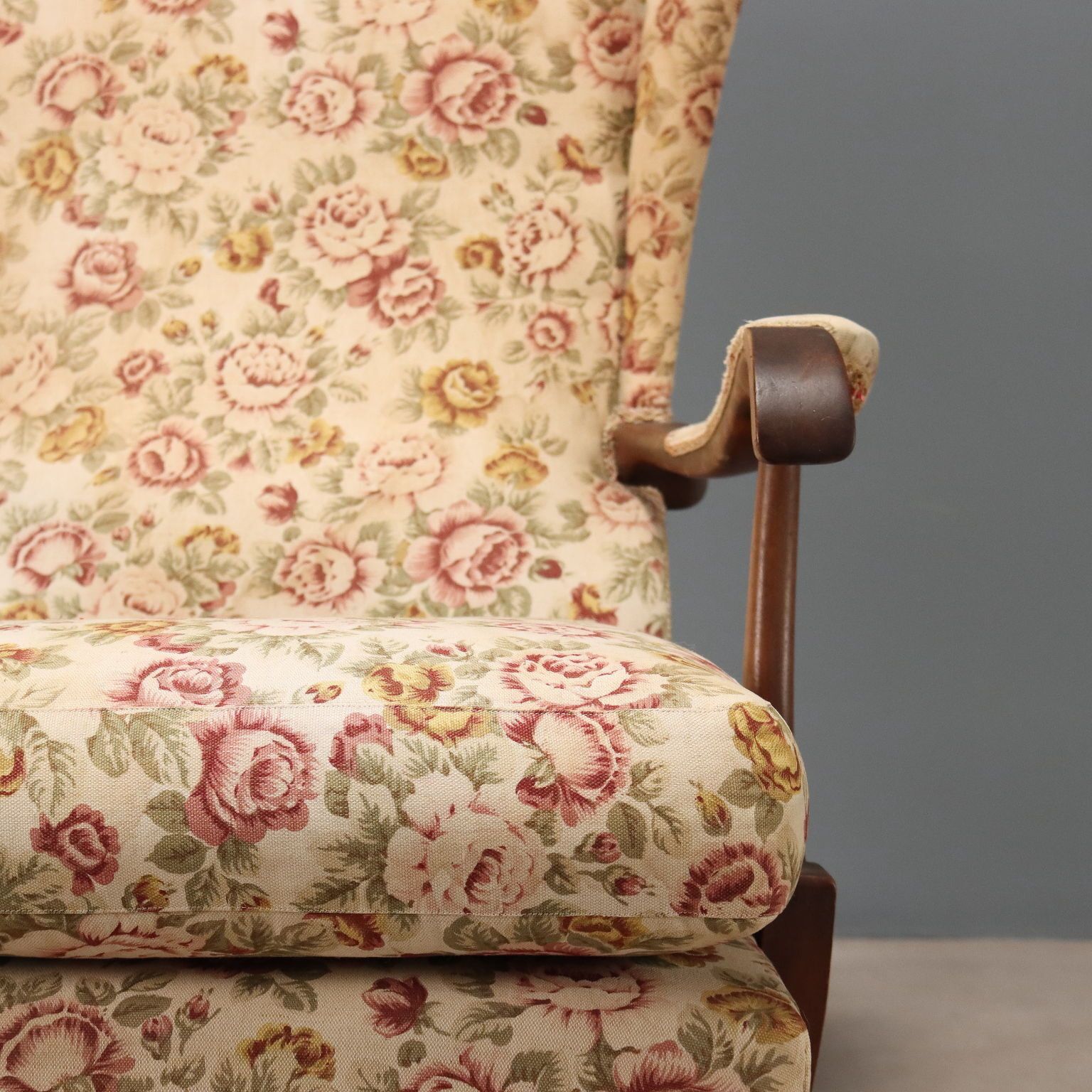 Vintage Fauteuil Frama Marelli Stof Design Italië jaren 1950 photo buy