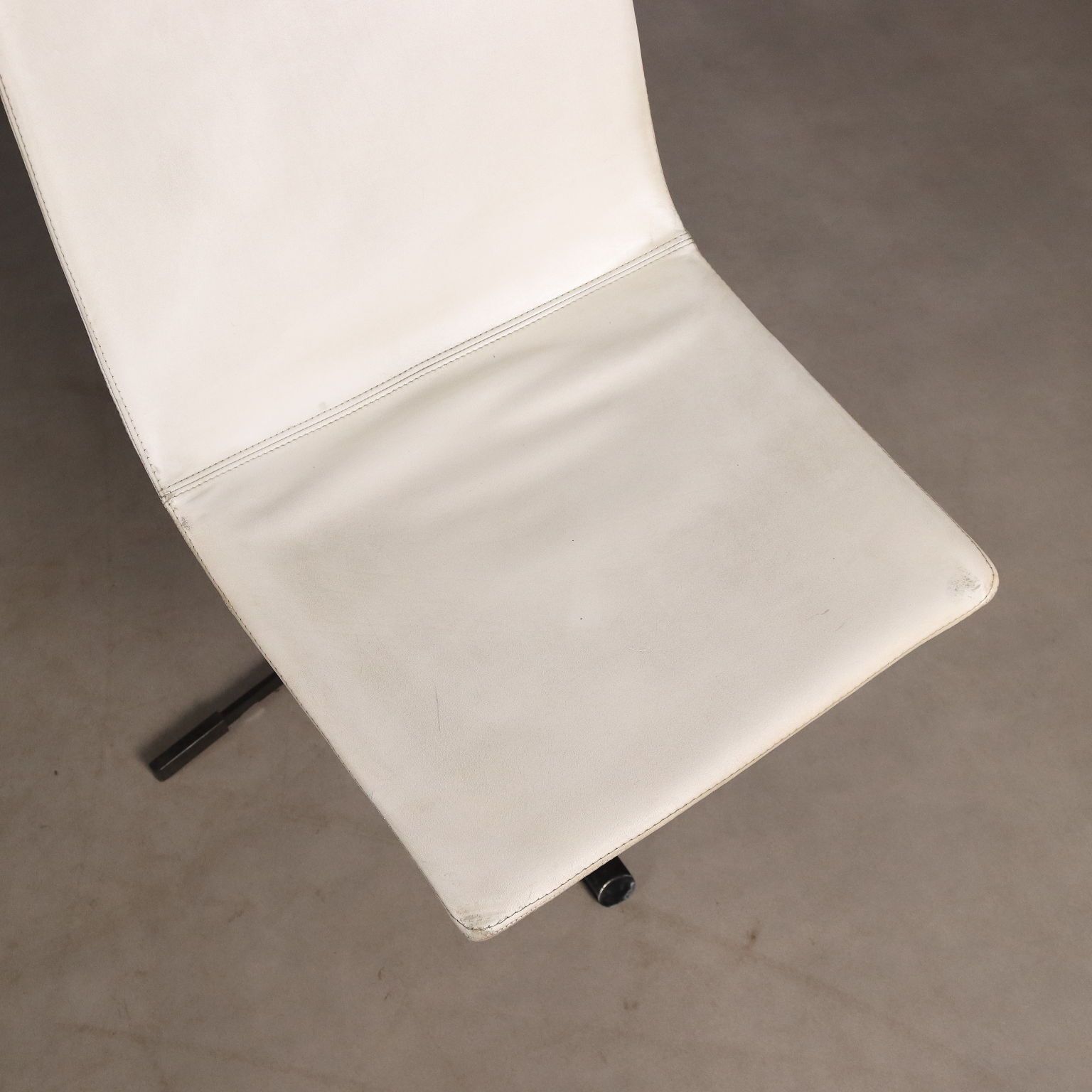 Vintage Saporiti Chairs Metal Leatherette Design Italy 1960s photo vintage
