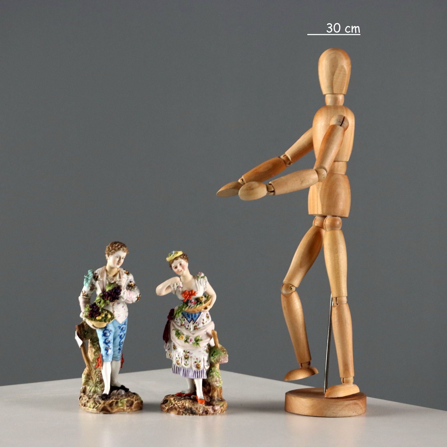 Antique Figurines Volksted Porcelain Germany XIX Century photo furniture