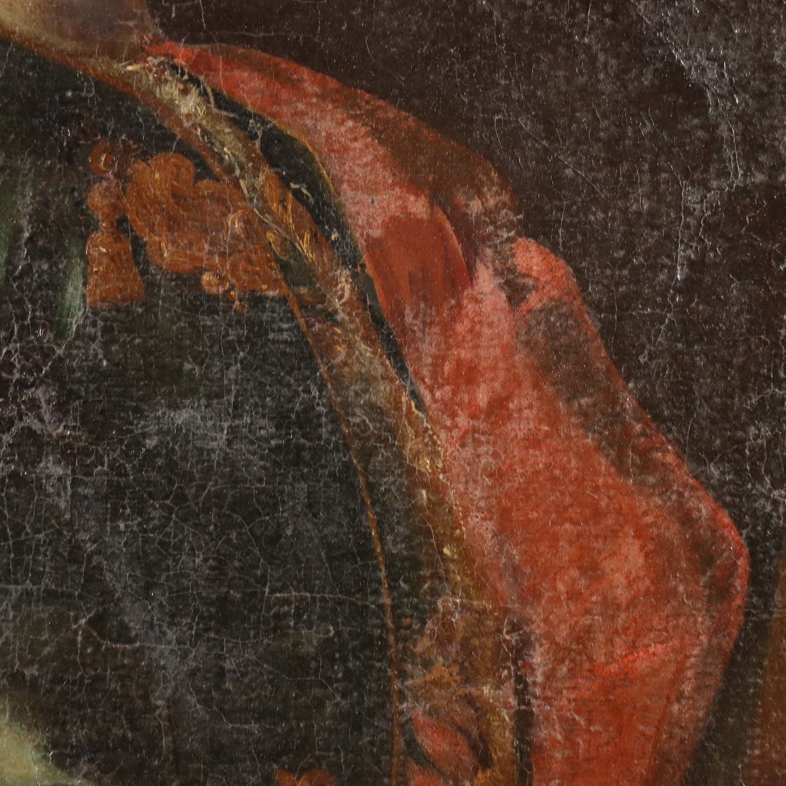 Tableau d'époque, portrait d'un gentilhomme, huile sur toile, XVIIIe siècle photo 1500.0