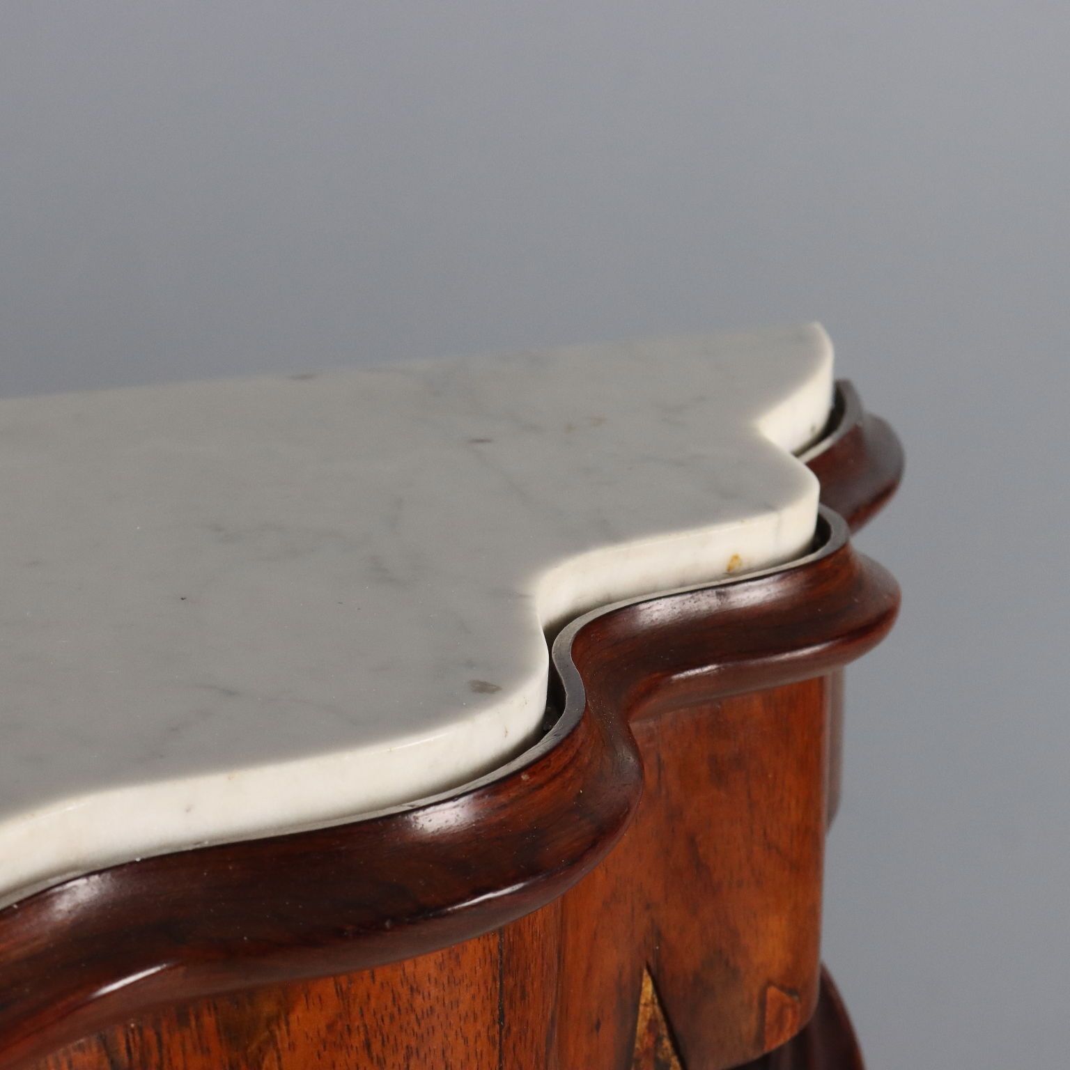 Antique Console Louis Philippe Bois De Violette Marble XIX Century photo Furniture