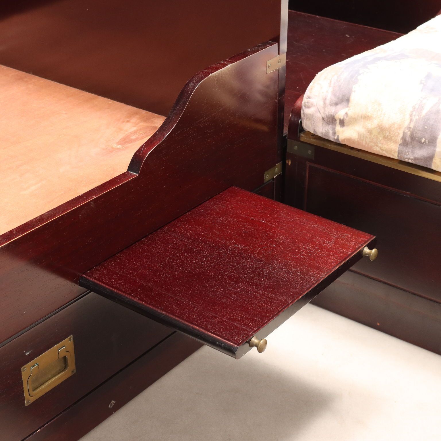 Antique Single Bed Navy Style Mahogany Veneer Italy XX Century photo buy