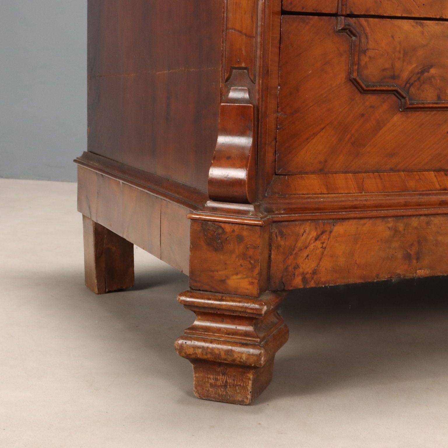 Antique Chest Of Drawers Umbertino Walnut XIX Century photo vintage