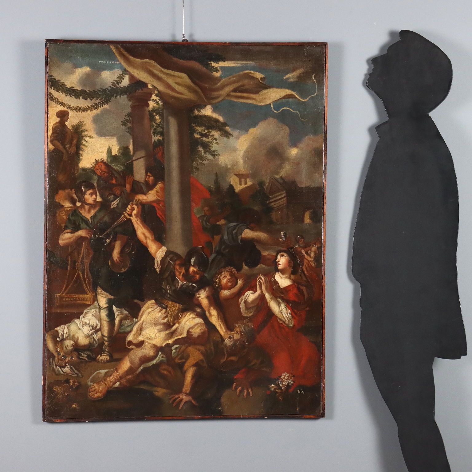 Tableau d'époque L'Âge de fer, disciple de Pietro da Cortona, XVIIe siècle photo furniture