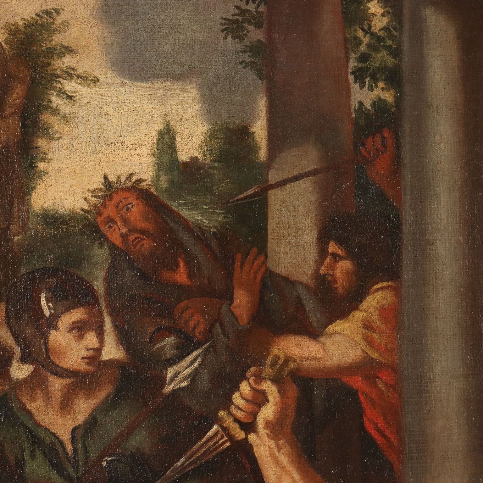 Tableau d'époque L'Âge de fer, disciple de Pietro da Cortona, XVIIe siècle photo Art