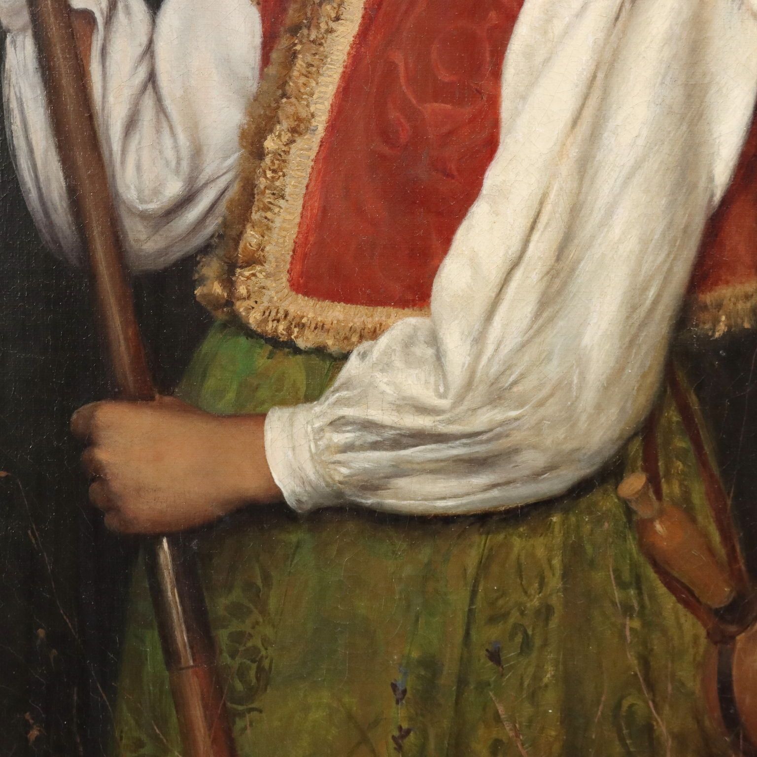Modern Painting Signed Domenico Pesenti Oil On Canvas XIX Century photo vinterior
